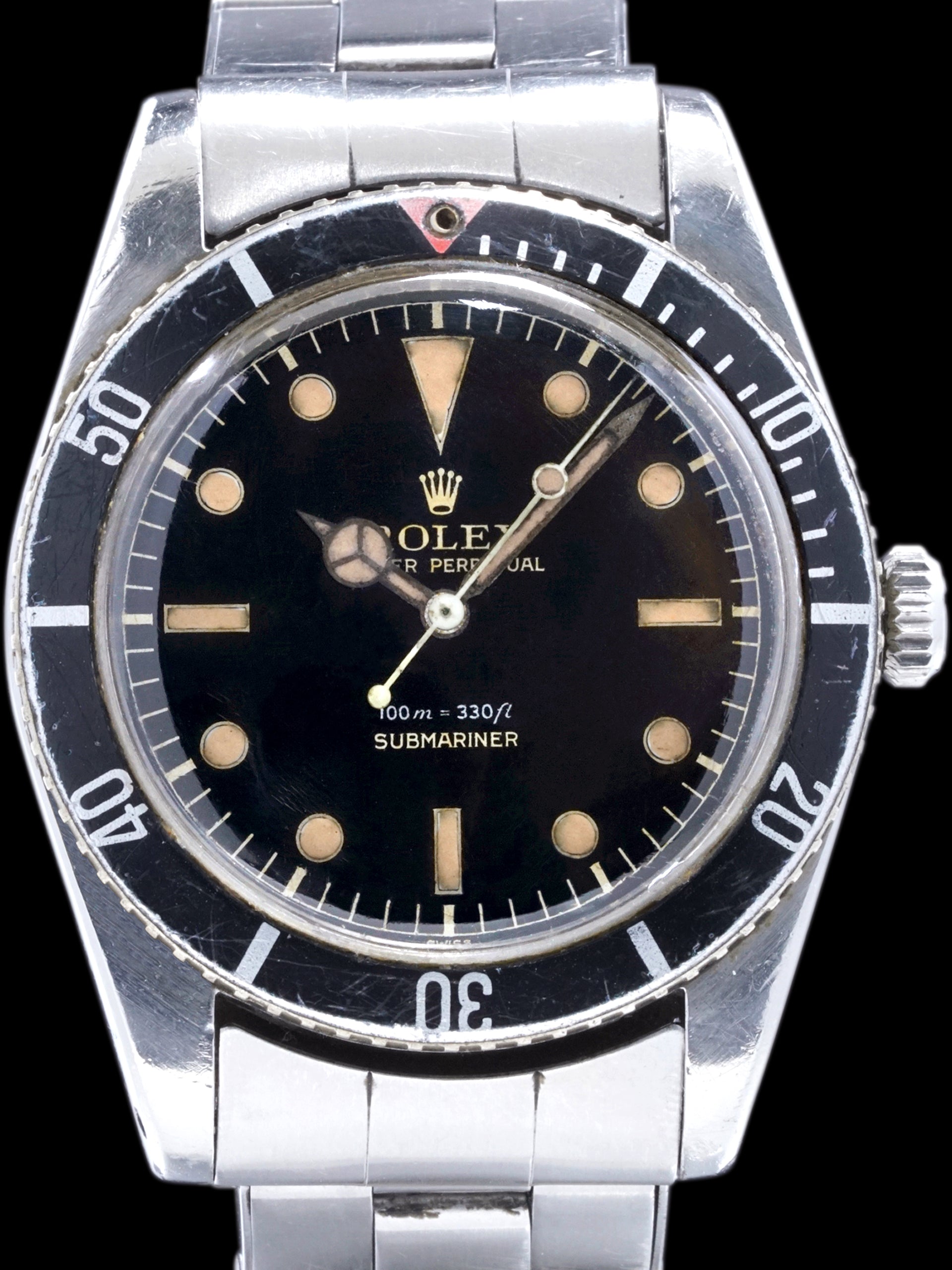 Tropical 1959 Rolex Submariner (Ref. 6536-1) "Small Crown" W/ Box, Papers, & Military Provenance