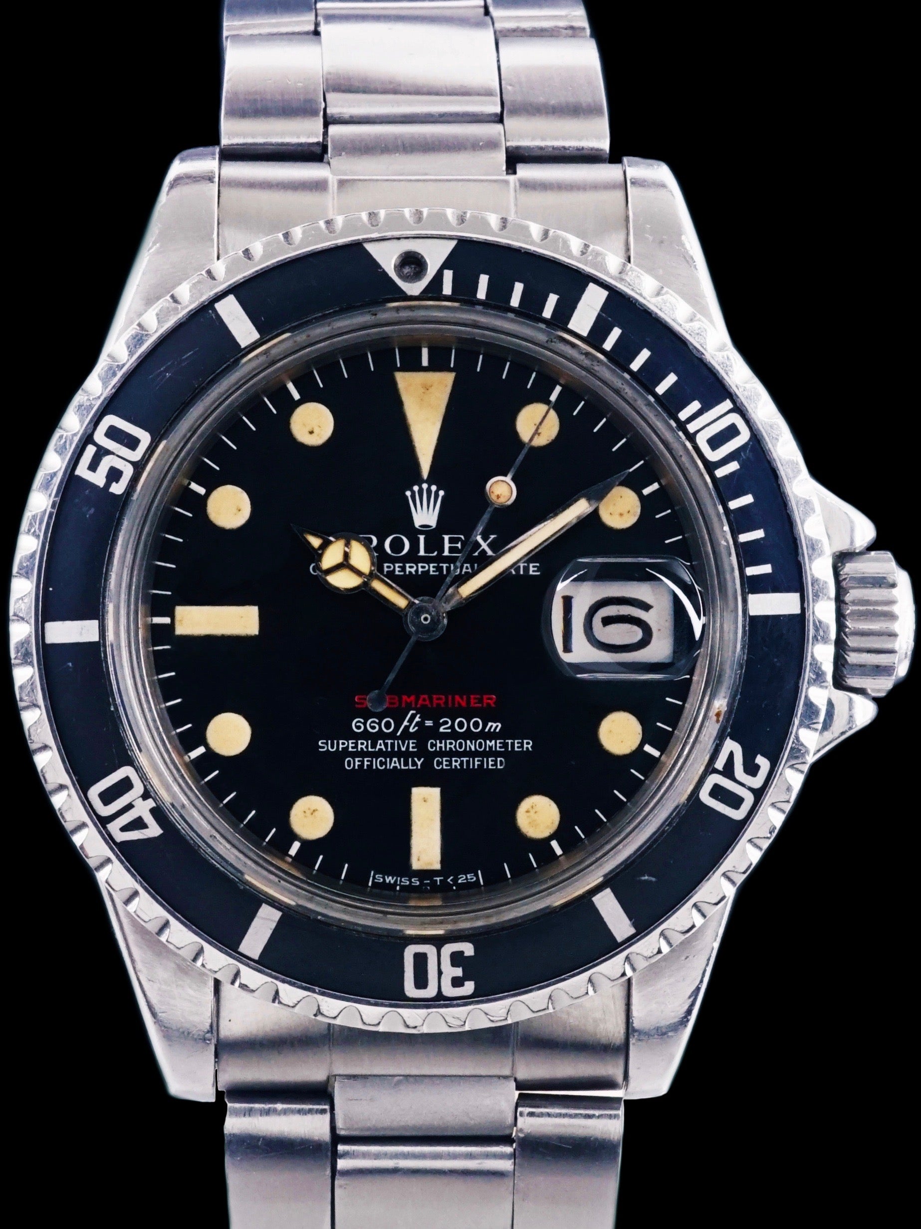 1972 Rolex Red Submariner (Ref. 1680) "Mk. IV Dial" With Box and Double Punched Papers