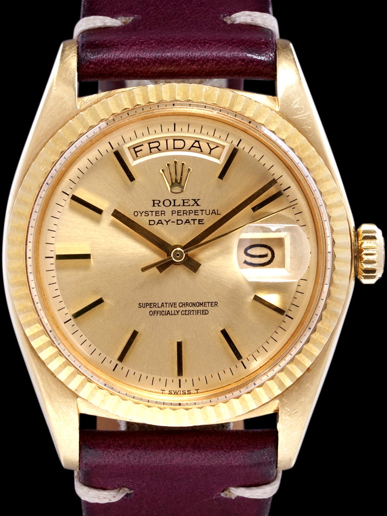 1969 Rolex Day-Date (Ref. 1803) 18K YG "Non-Luminous Dial"