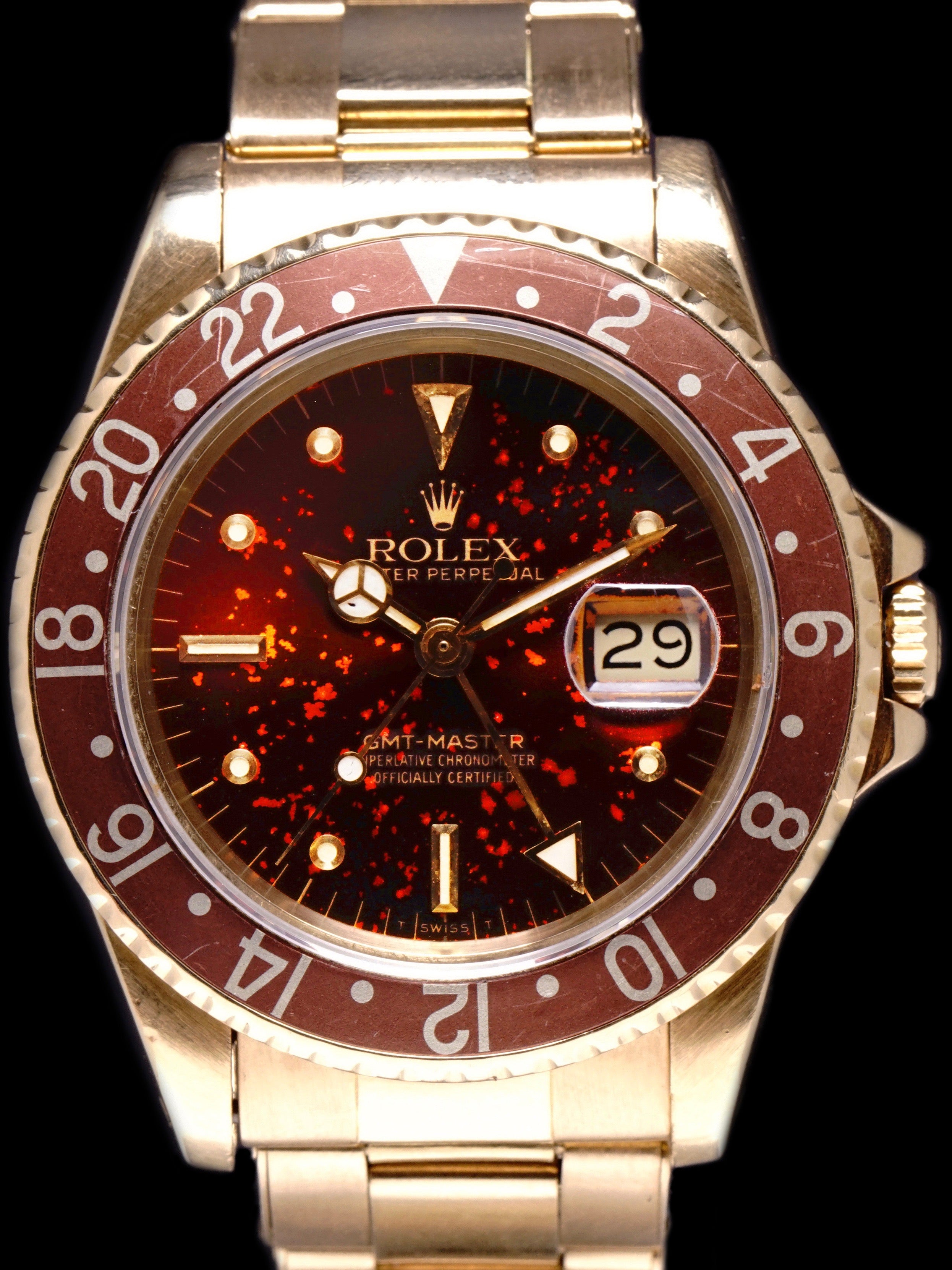 1981 Rolex GMT-Master (Ref. 16758) 18k YG "Hot Lava"