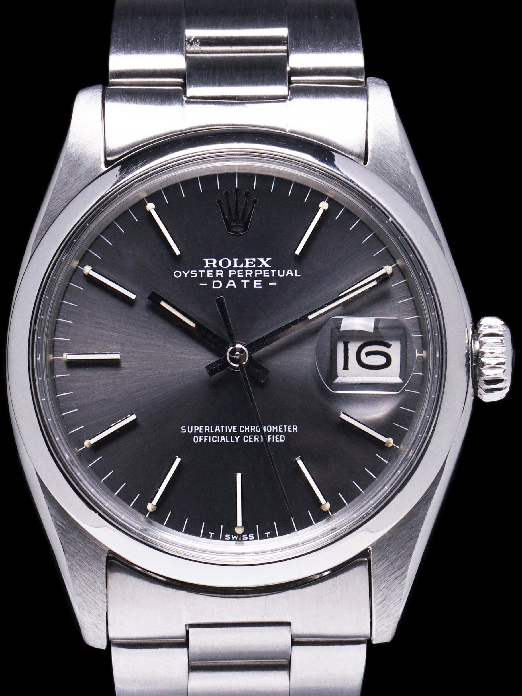 1970 Rolex Oyster Perpetual Date (Ref. 1500) "Grey Dial"