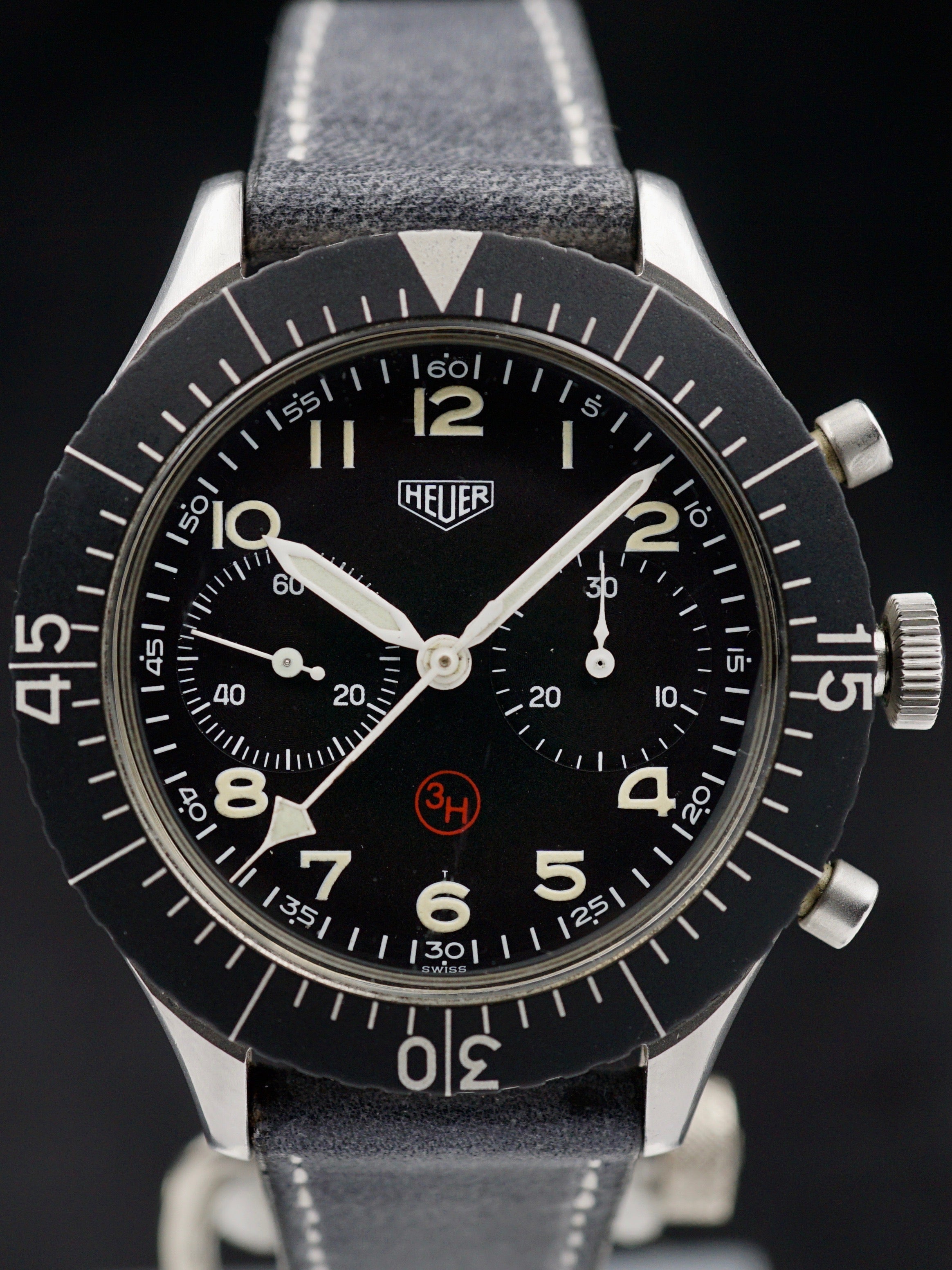 Military Issued Heuer Pilot’s "Bund" Bundeswehr Chronograph
