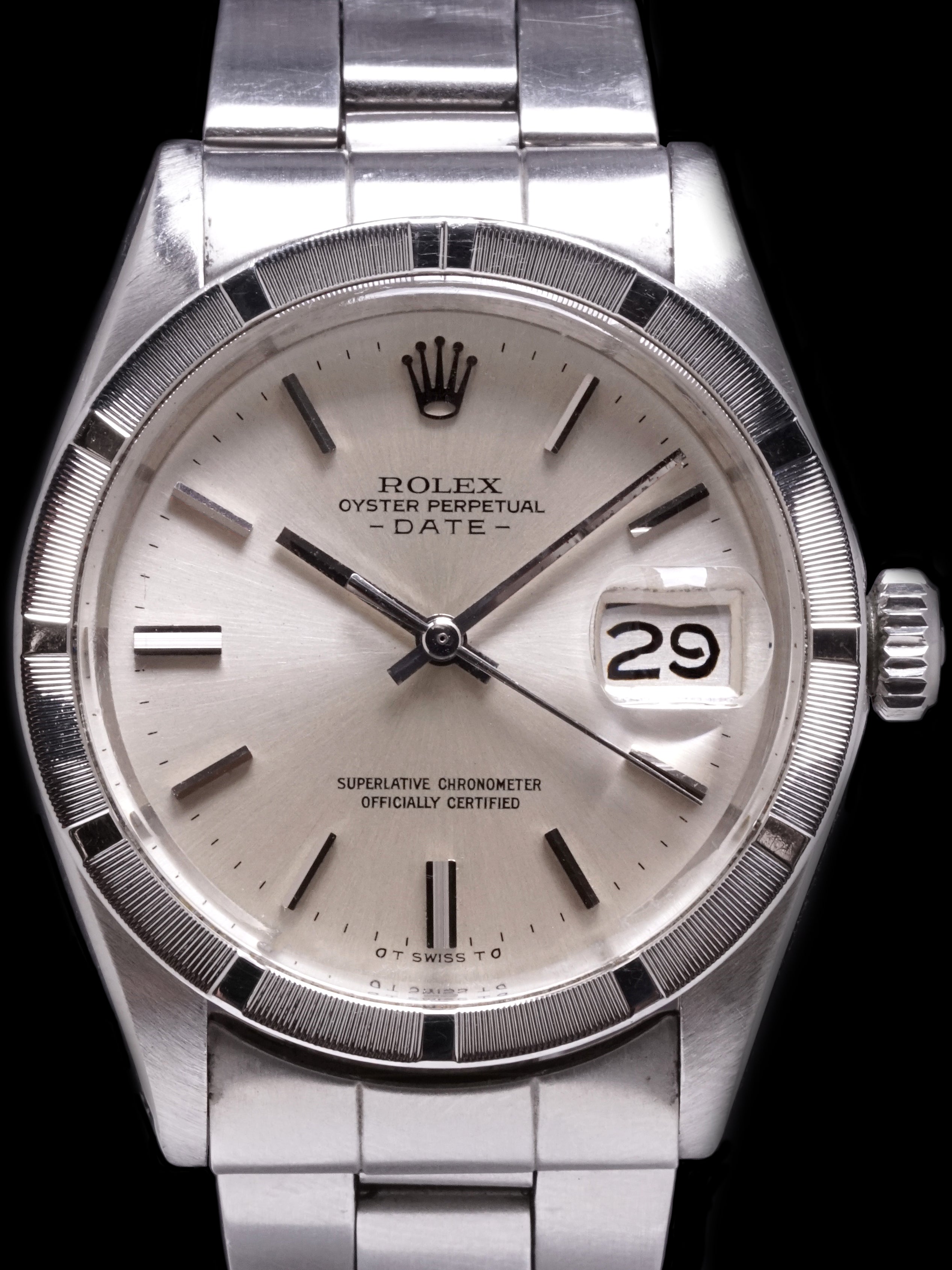1973 Rolex Oyster-Perpetual Date (Ref. 1501) No-Lume Silver Sigma Dial