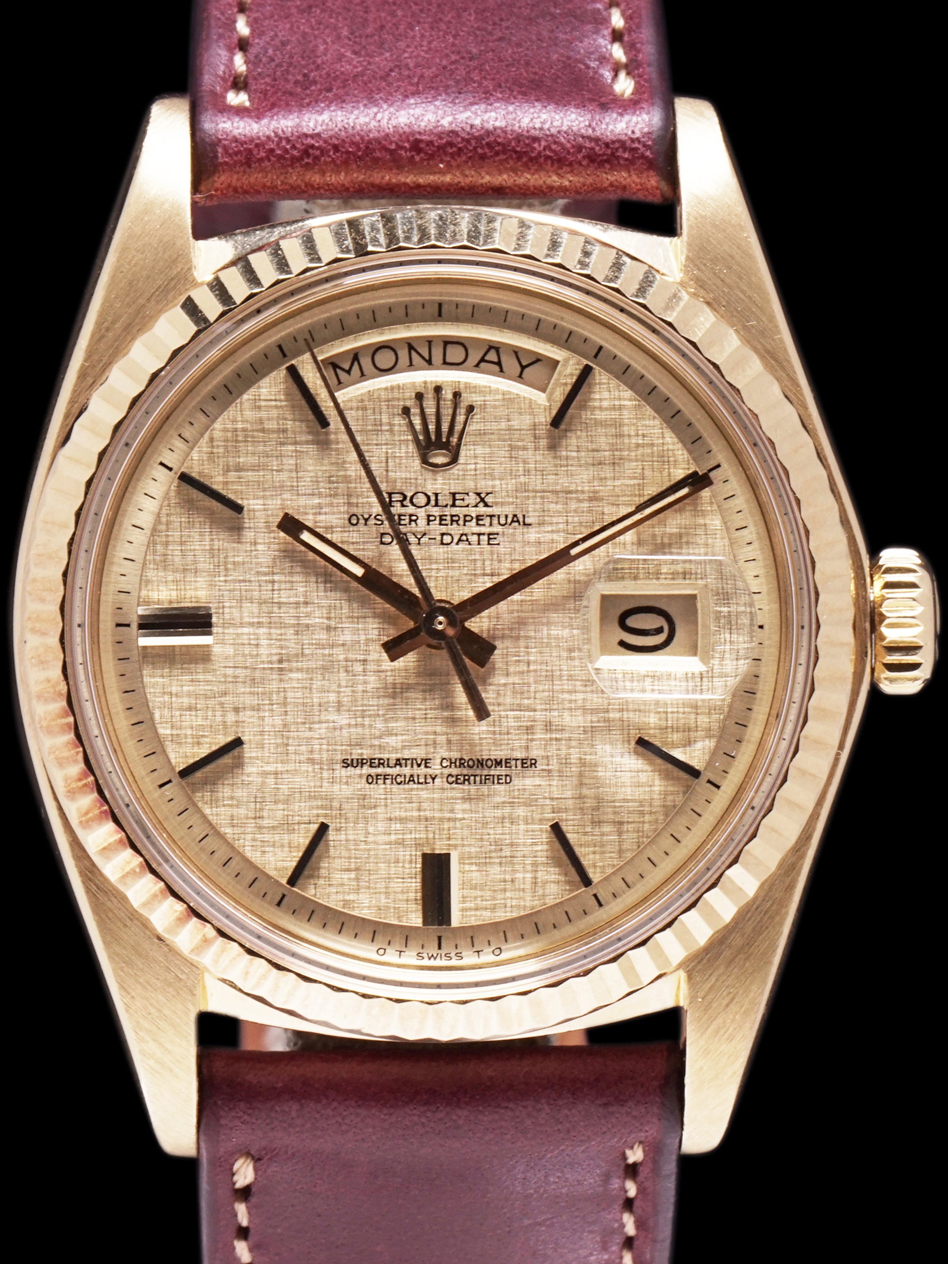 1973 Rolex Day-Date (Ref. 1803) 18k YG Sigma "Linen Dial"