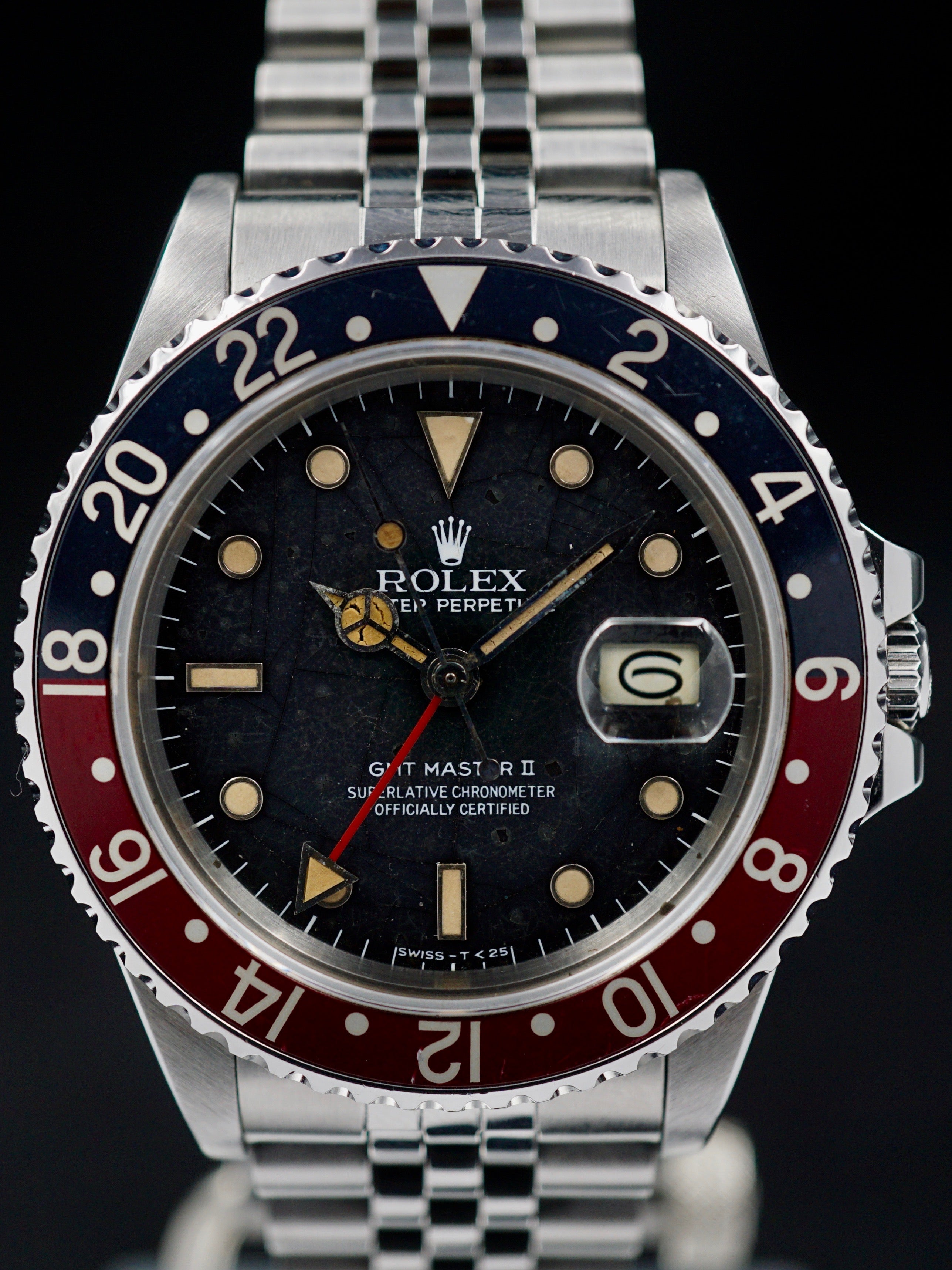 1984 Rolex GMT Master II (Ref. 16760) "Fat Lady Tropical Spider Dial"