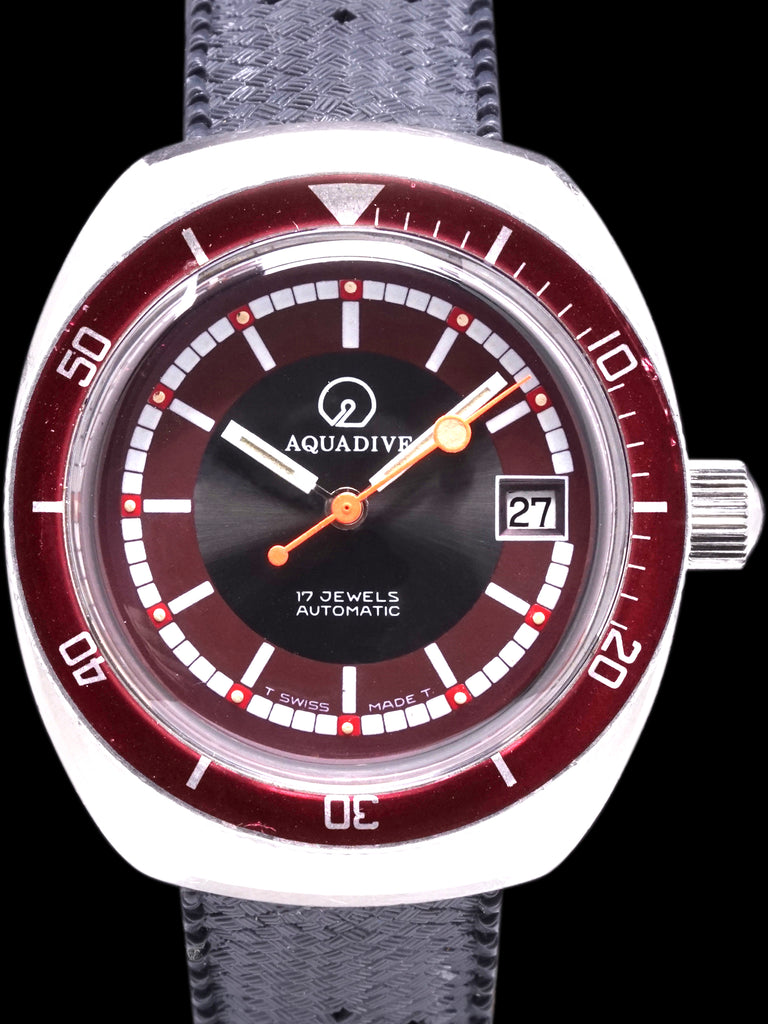 1970s Aquadive 20 ATM Diver (Ref. 10870) "Cranberry"
