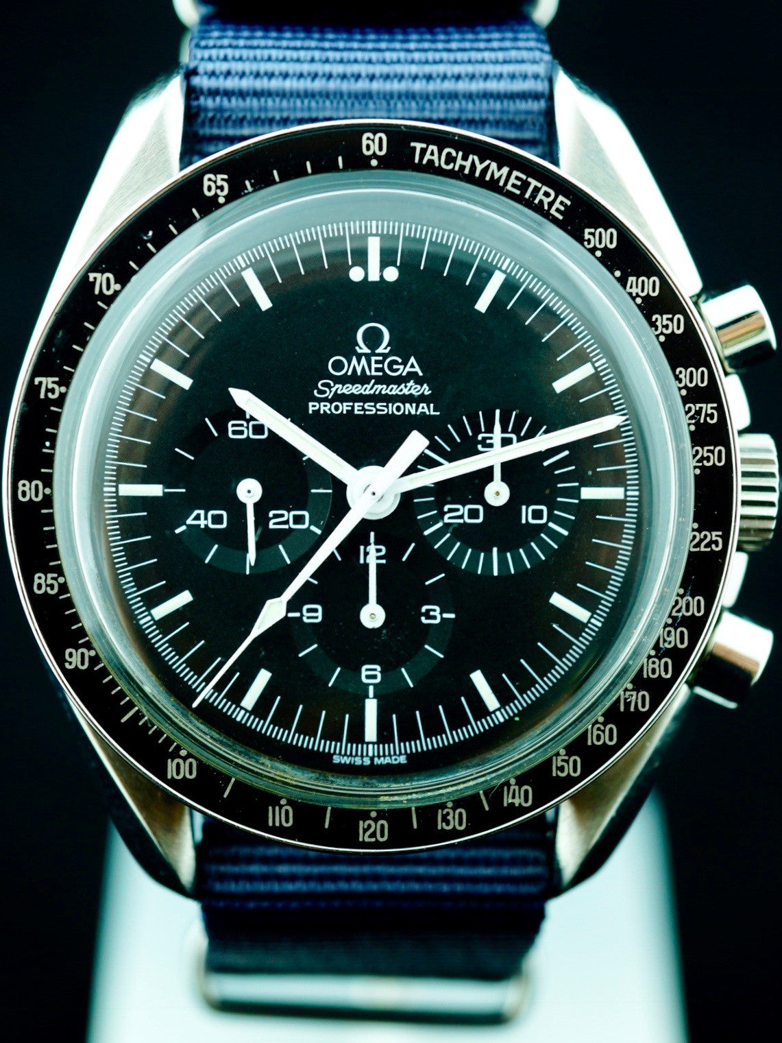 1973 Omega Speedmaster 145.022 CALIBRE 861 Rare Straight Writing "Moon Watch" Case Back