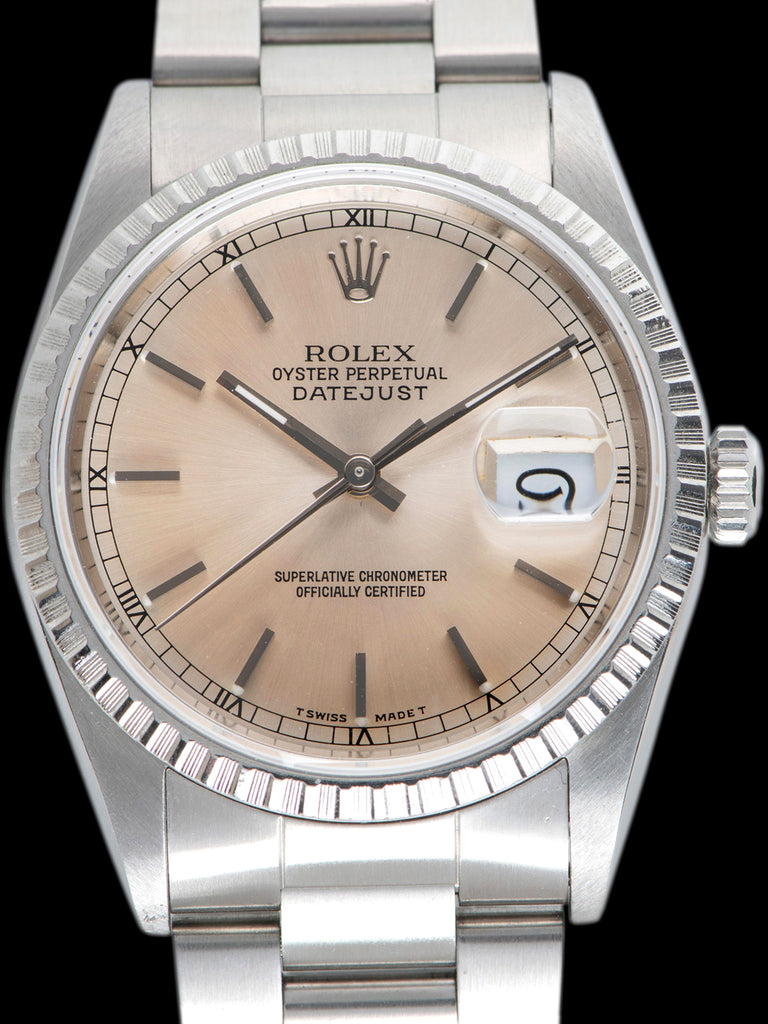1991 Rolex Datejust (Ref. 16220) Silver "Peach" Dial