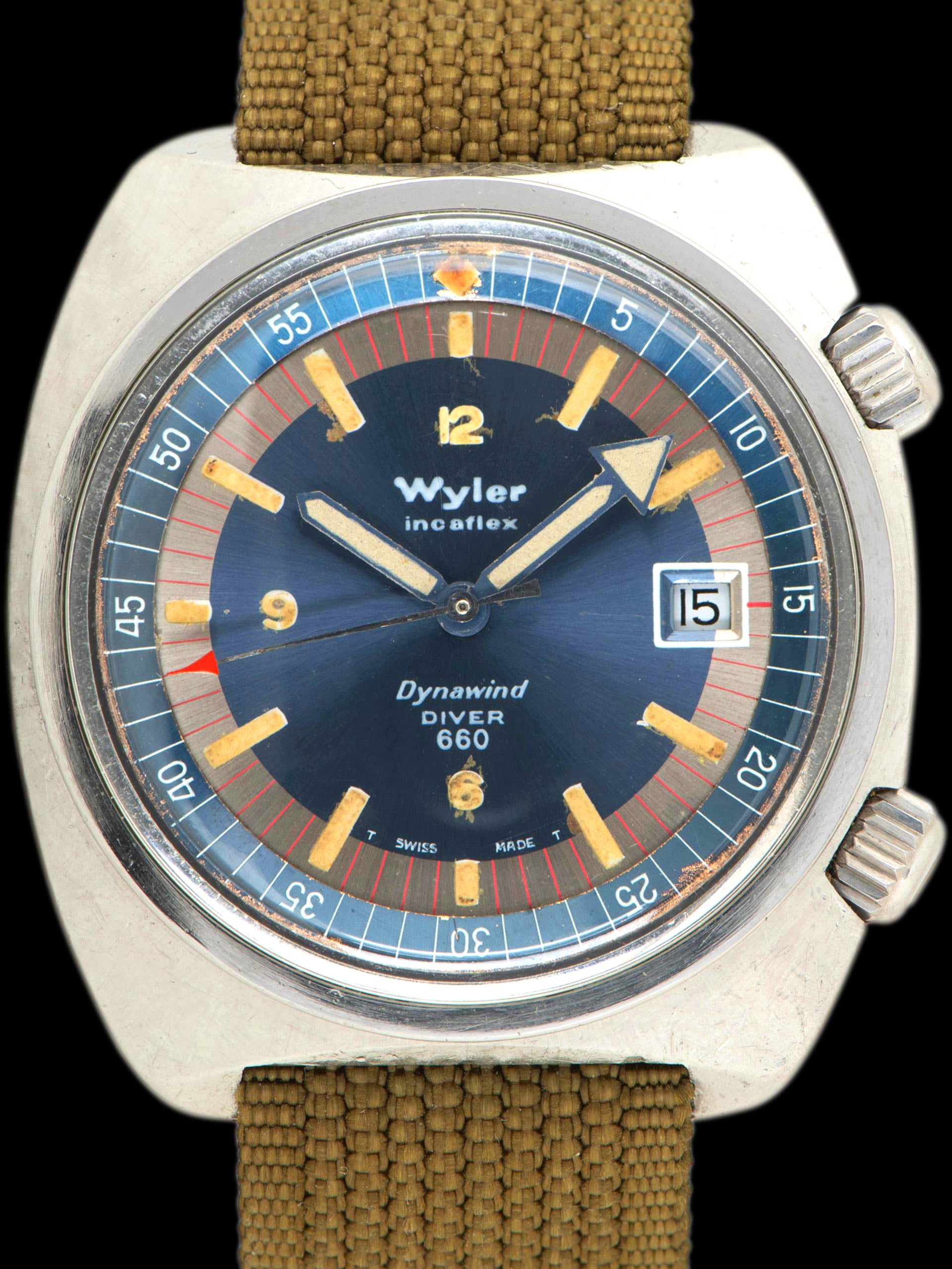 1970s Wyler Lifeguard Dynawind Diver 660 (Ref. 4104D-1338)
