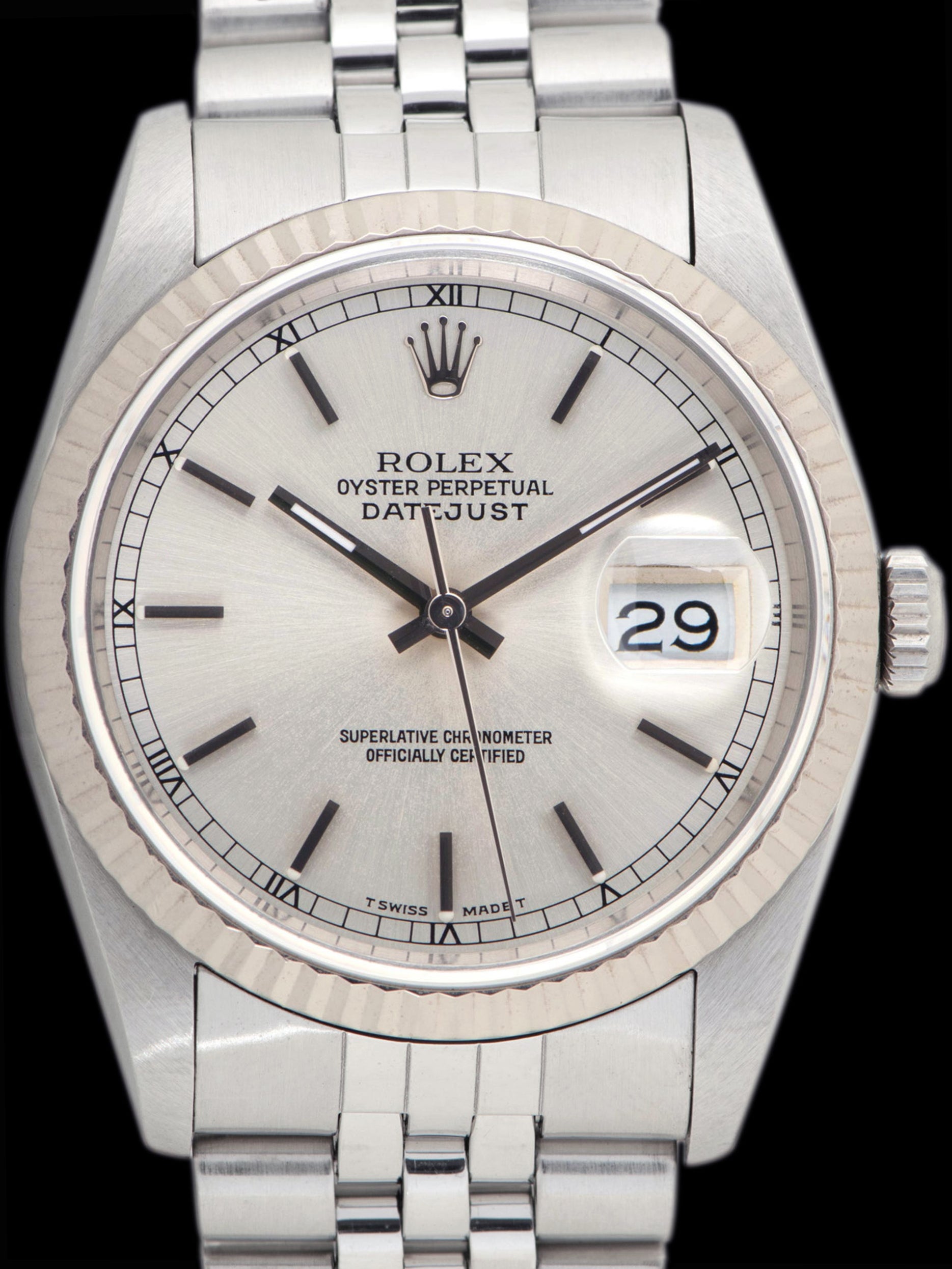 *Unpolished* 1989 Rolex Datejust (Ref. 16234) Silver Dial