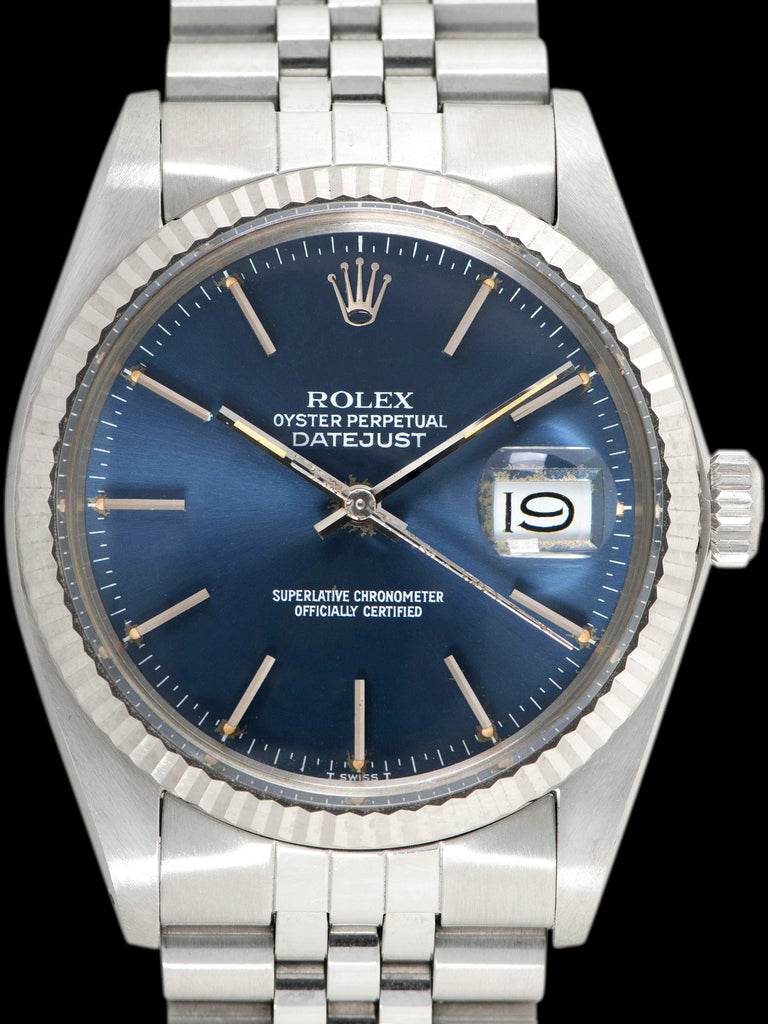 *Mint* 1985 Rolex Datejust (Ref. 16014) Blue Dial