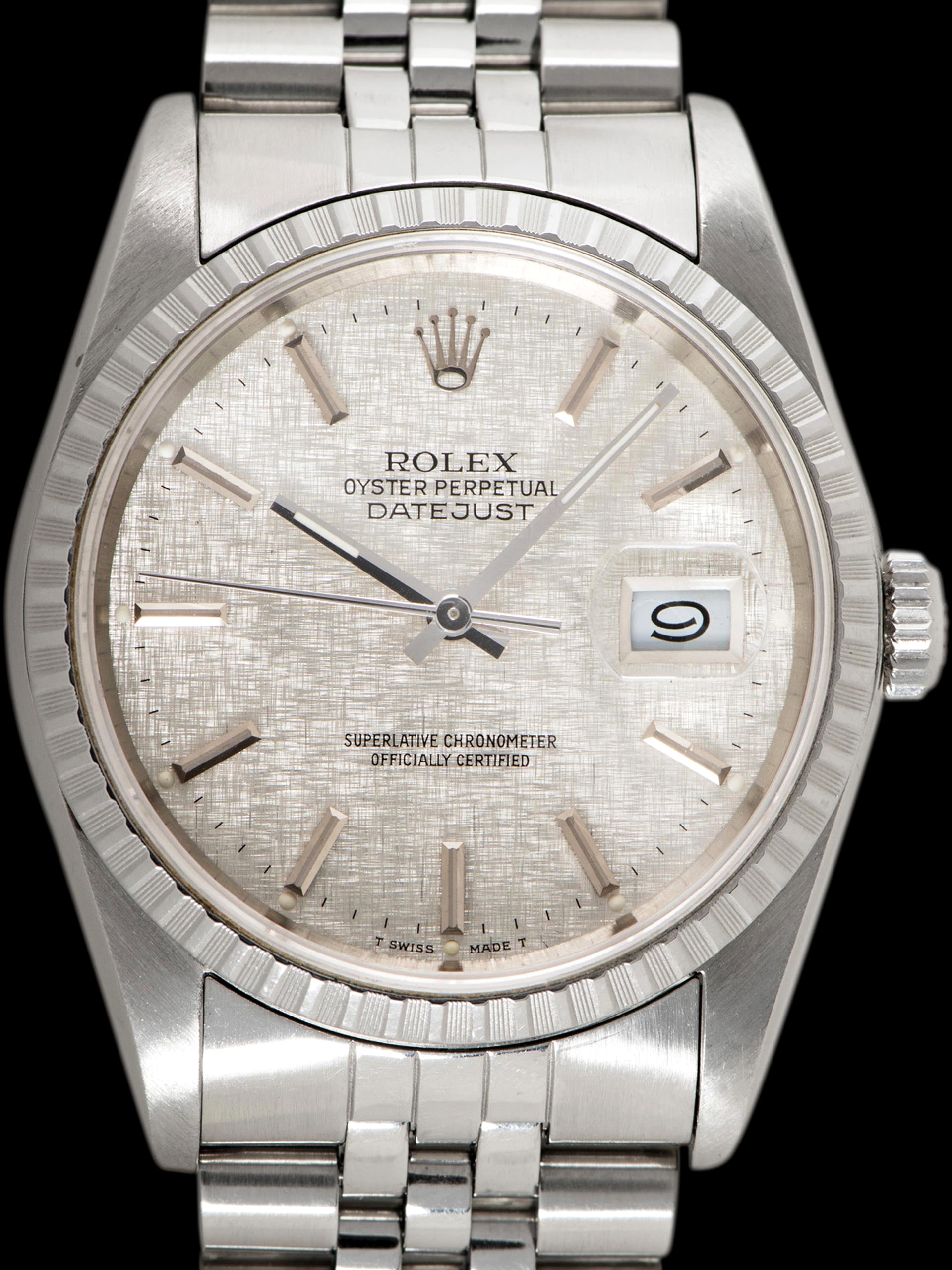1988 Rolex Datejust (Ref. 16220) Silver Linen Dial
