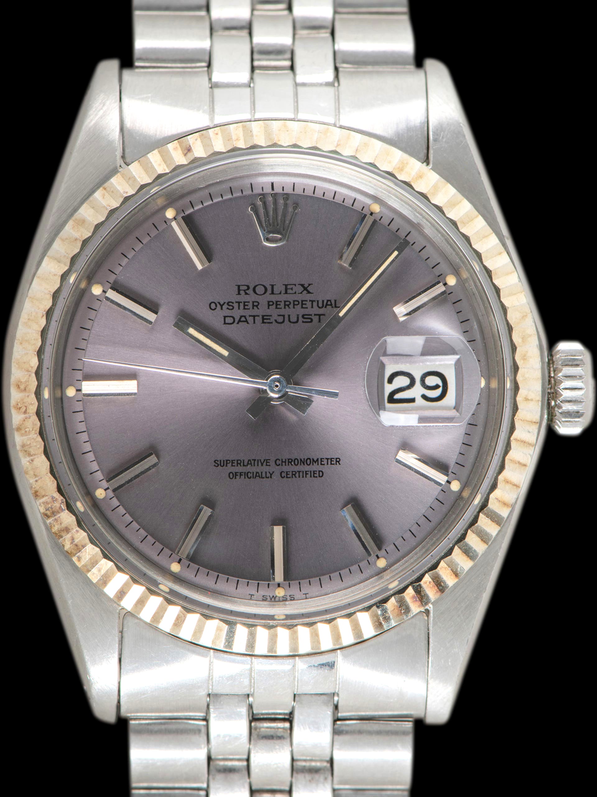 *Unpolished* 1970 Rolex Datejust (Ref. 1601) Lavender Dial