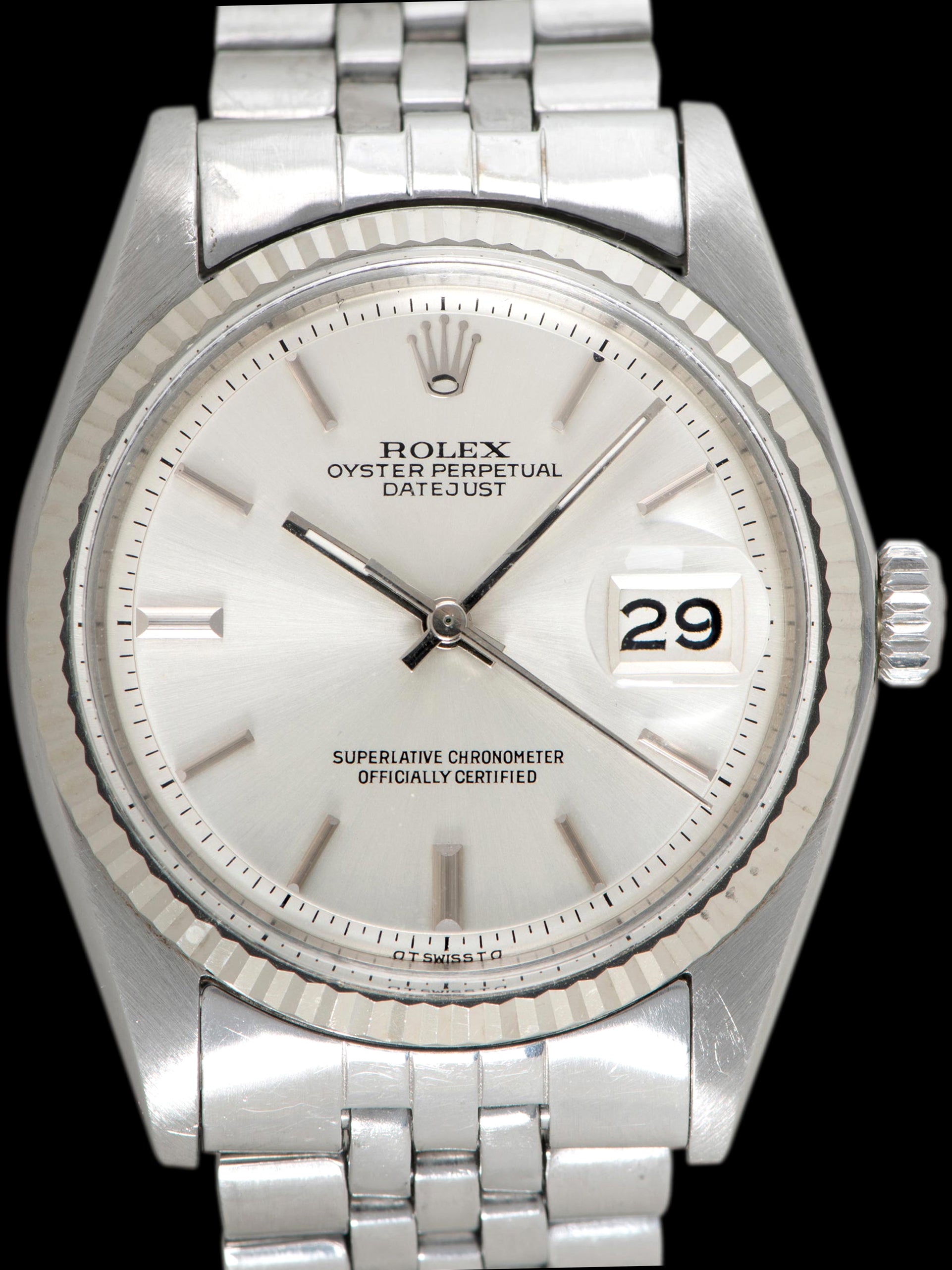 1974 Rolex Datejust (Ref. 1601) Non-Luminous Silver "Sigma" Dial