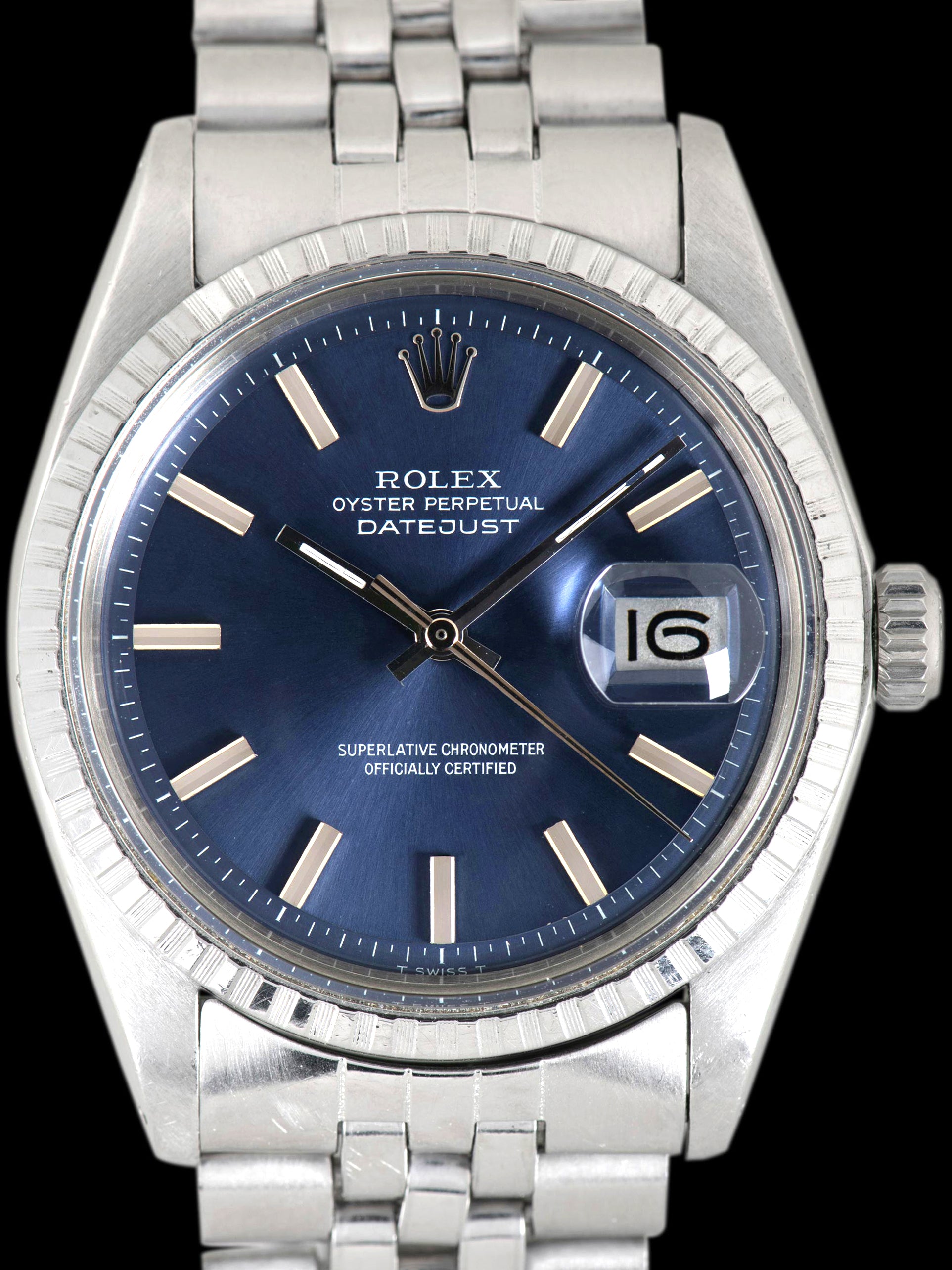 1973 Rolex Datejust (Ref. 1603) Blue "Non-Luminous" Dial