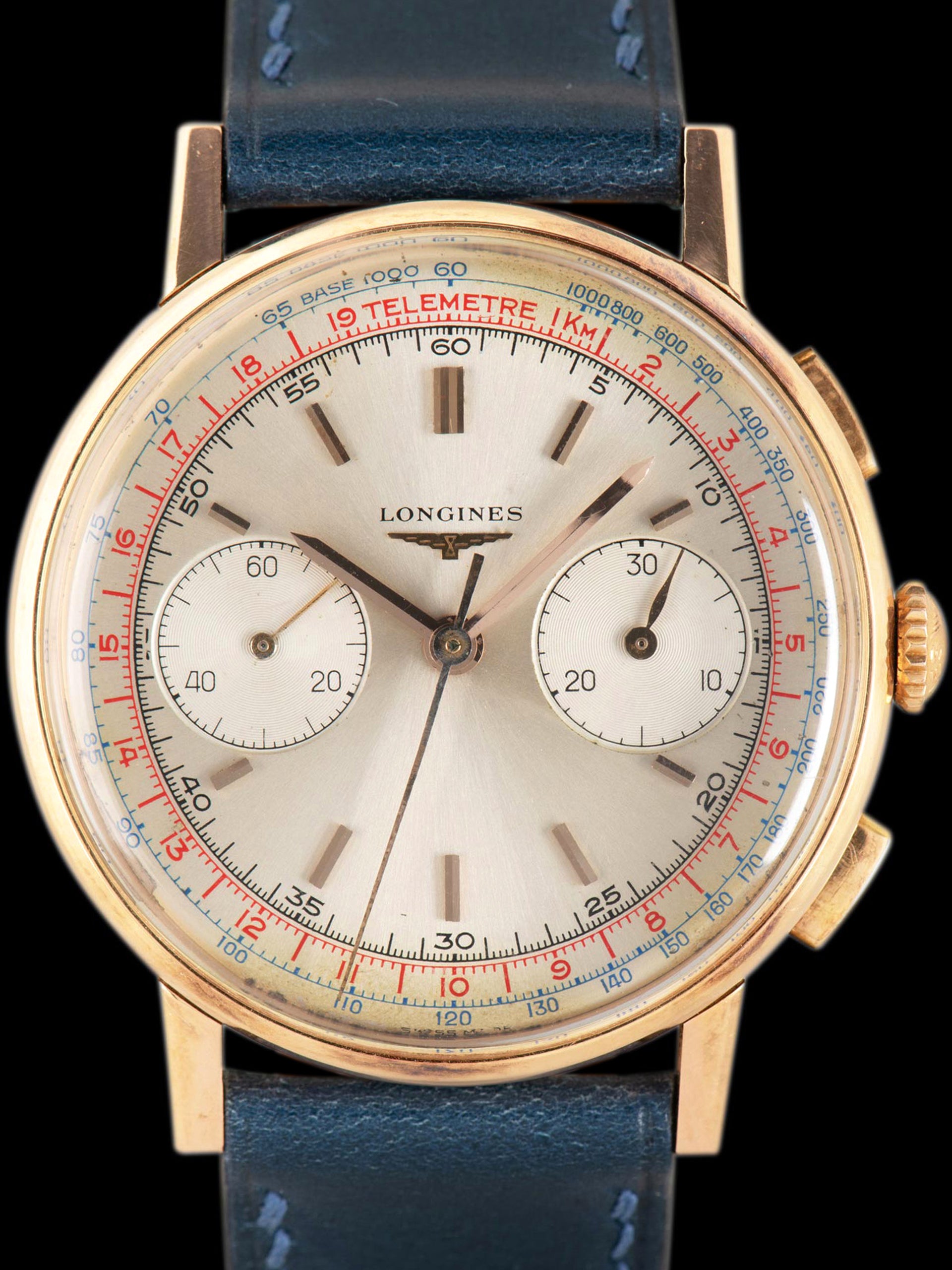 1966 Longines Flyback Chronograph 18K RG (Ref. 7414 3) Cal. 30CH