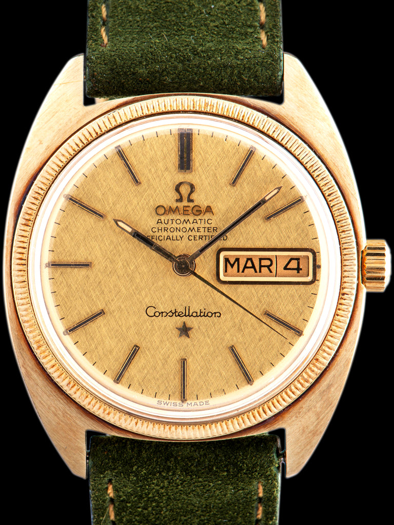 1970 Omega Constellation (Ref. 168.029) 14K YG "Linen Dial"