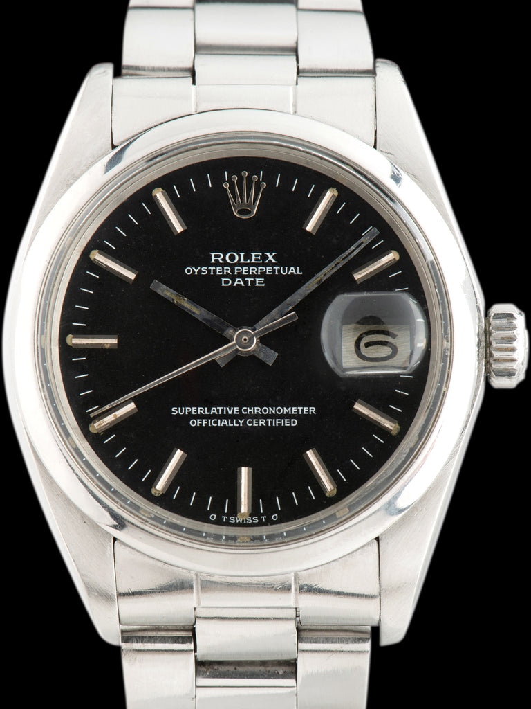 1977 Rolex Oyster-Perpetual Date (Ref. 1500) Black Dial