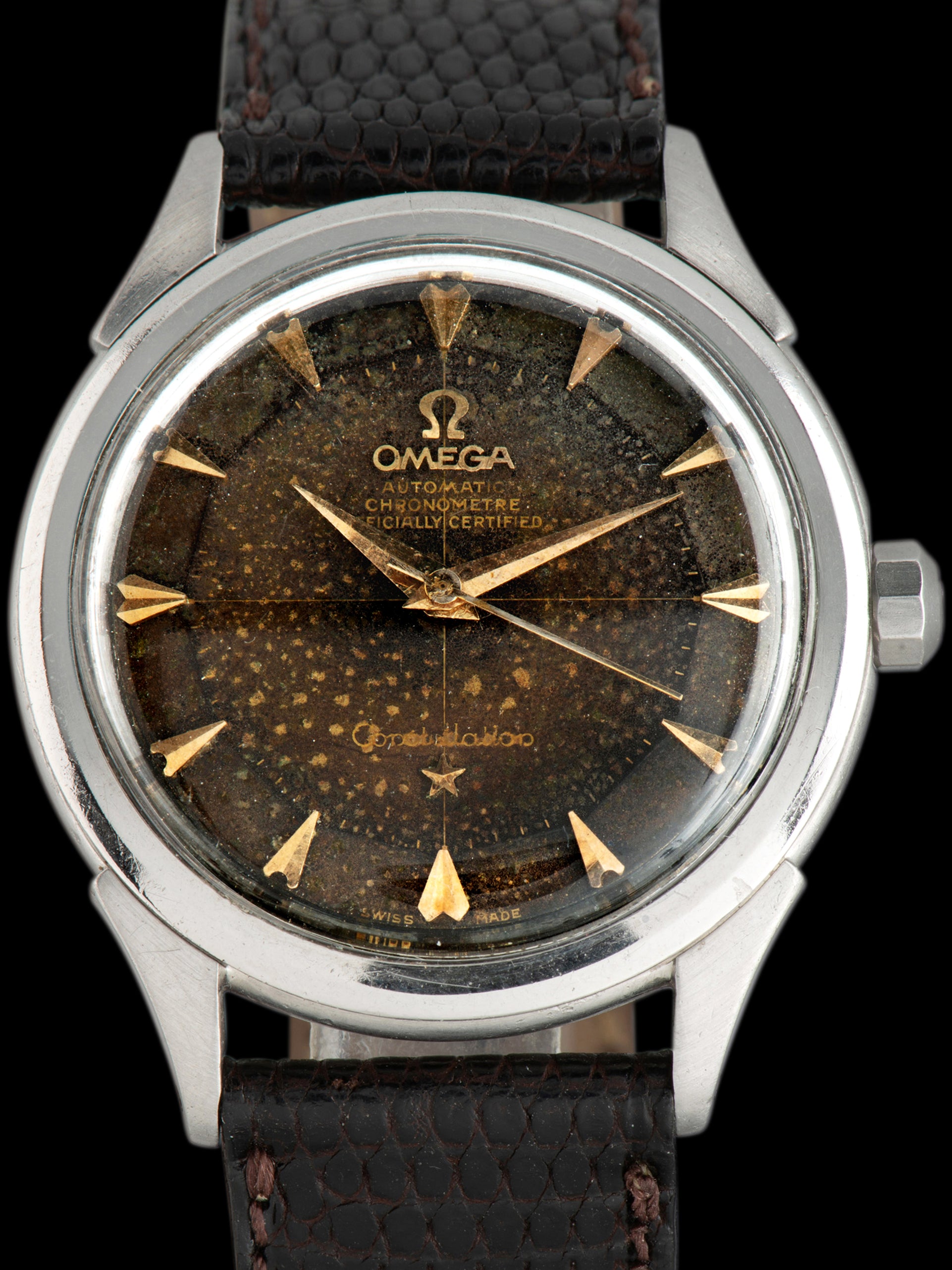 Tropical 1958 Omega Constellation (Ref. 2852 13SC) Pie-Pan Dial