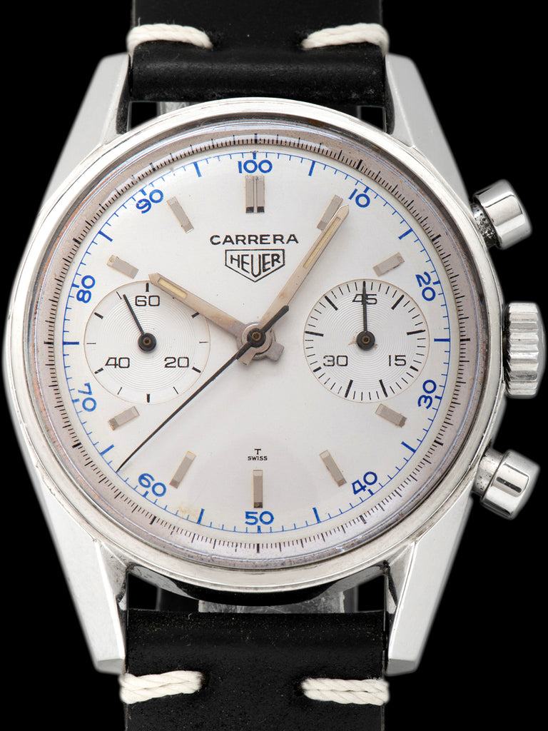 1960s Heuer Carrera 45 (Ref. 3647D) "Blue Decimeter"