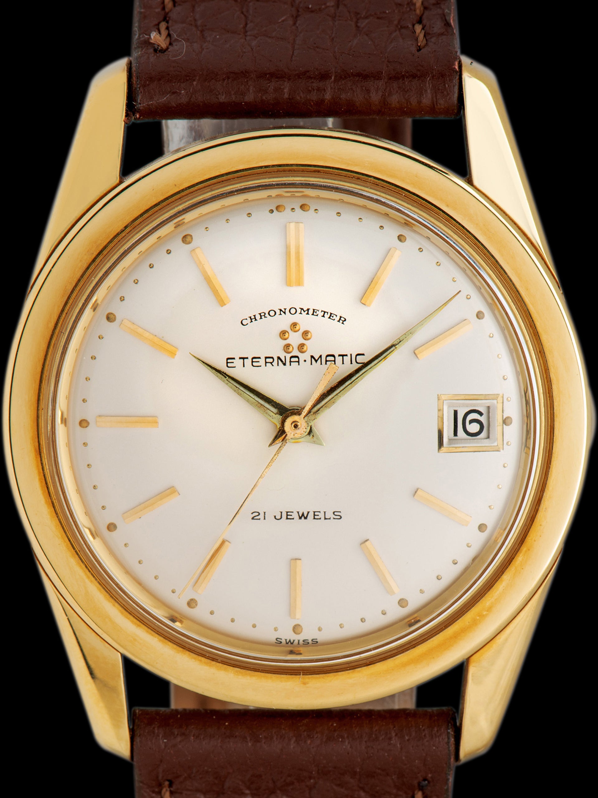 1960s Eterna-Matic Chronometer 18K YG