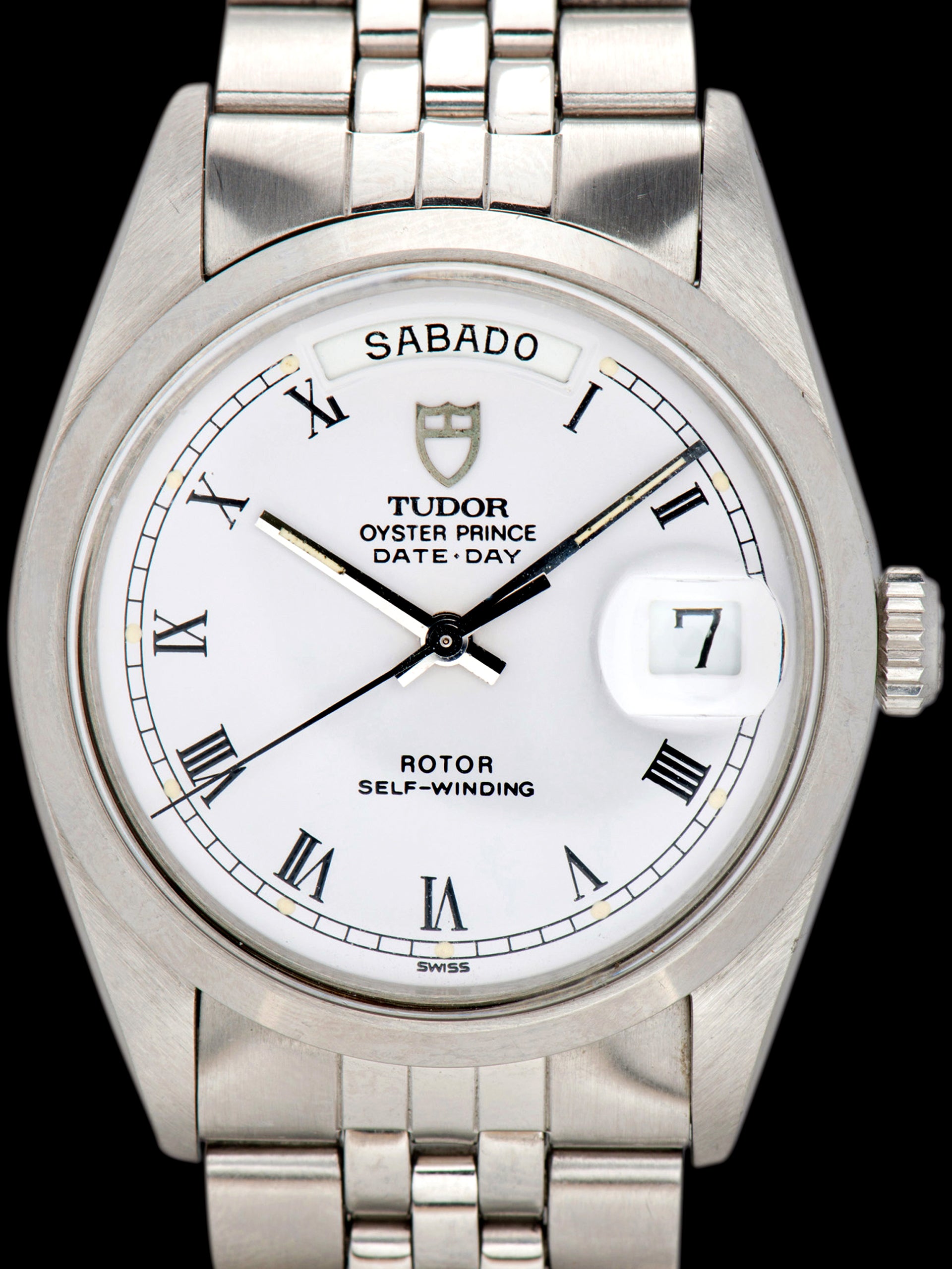 *Unpolished* 1994 Tudor Date-Day (Ref. 94500) White Roman Dial W/ Box & Papers
