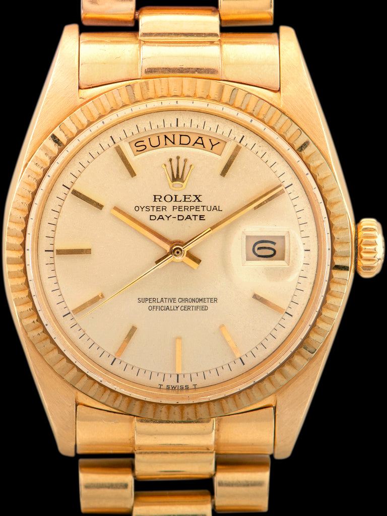 1969 Rolex Day-Date (Ref. 1803) 18K YG "Non-Luminous Dial" W/ Box & Papers
