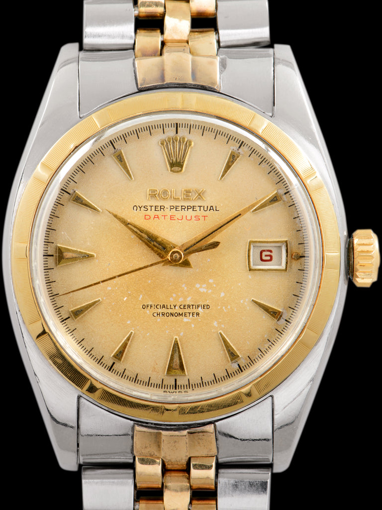 1953 Rolex Two-Tone Red Datejust (Ref. 6104) "Ovettone" W/ Papers & Early RSC Documents