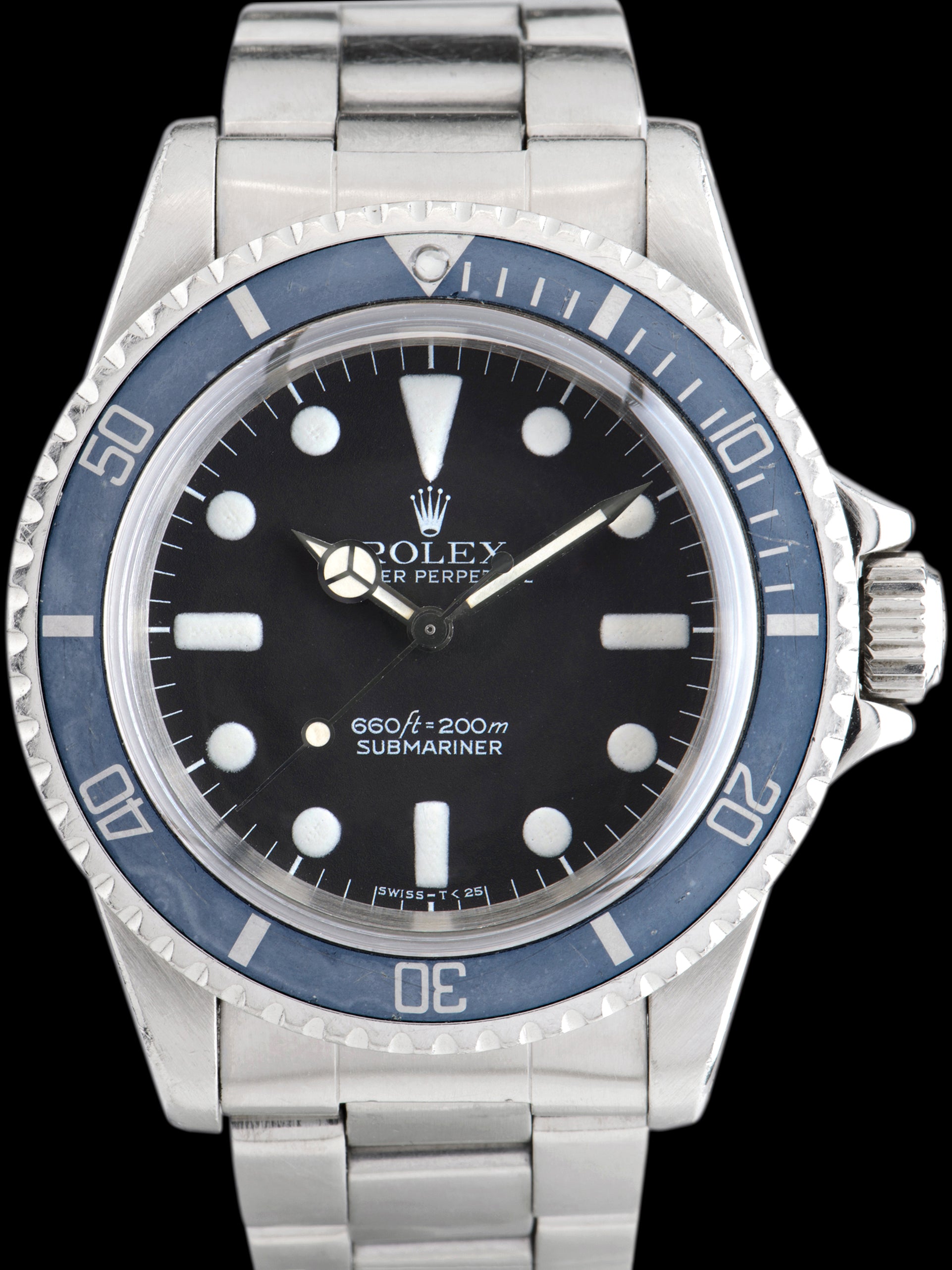 Rolex 5513. · Photo: Craft & Tailored · © Craft & Tailored, used with permission · Source: https://www.craftandtailored.com/products/1977-rolex-submariner-ref-5513-maxi-mk-i-dial