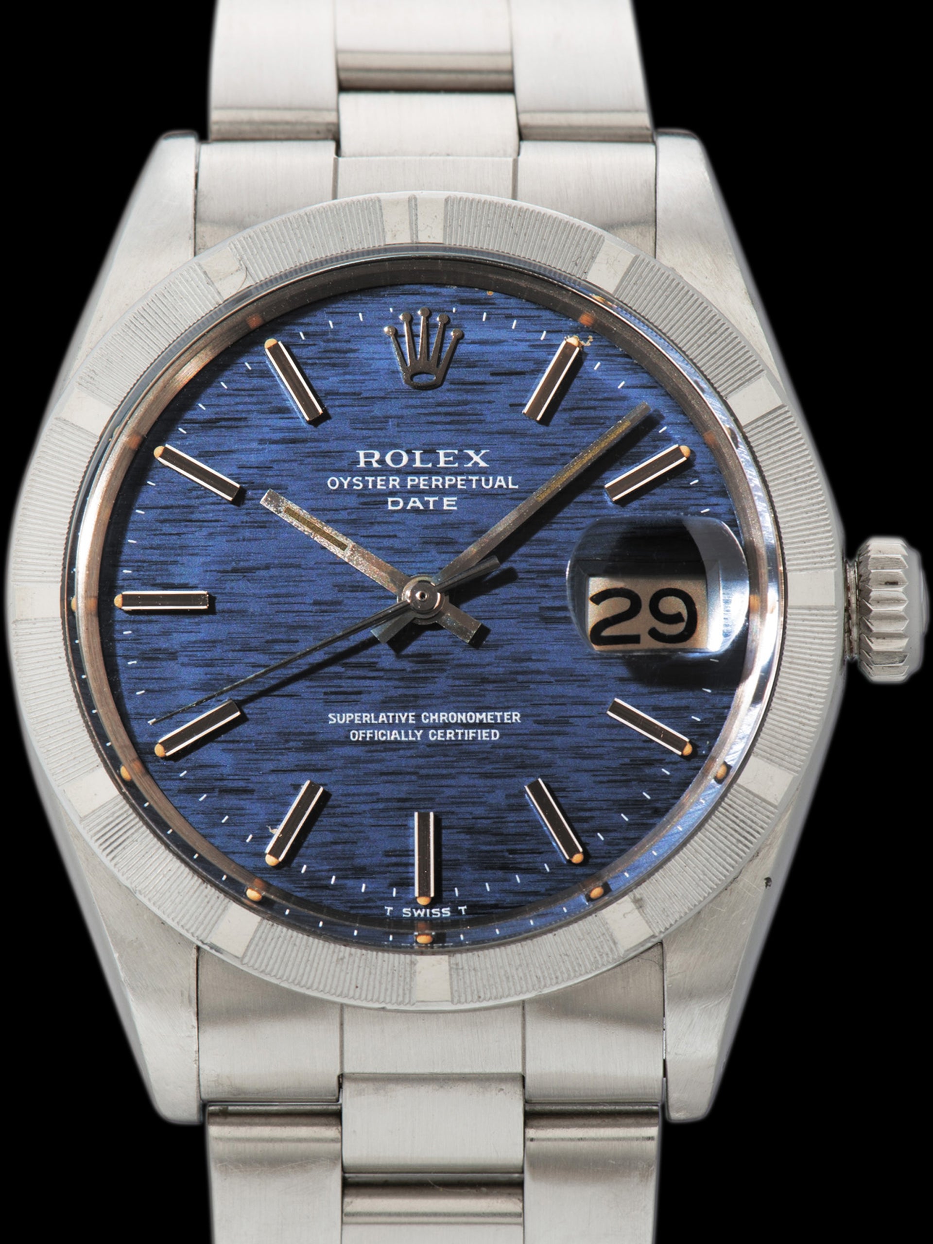 *Unpolished* 1972 Rolex Oyster-Perpetual Date (Ref. 1501) Blue Mosaic Dial