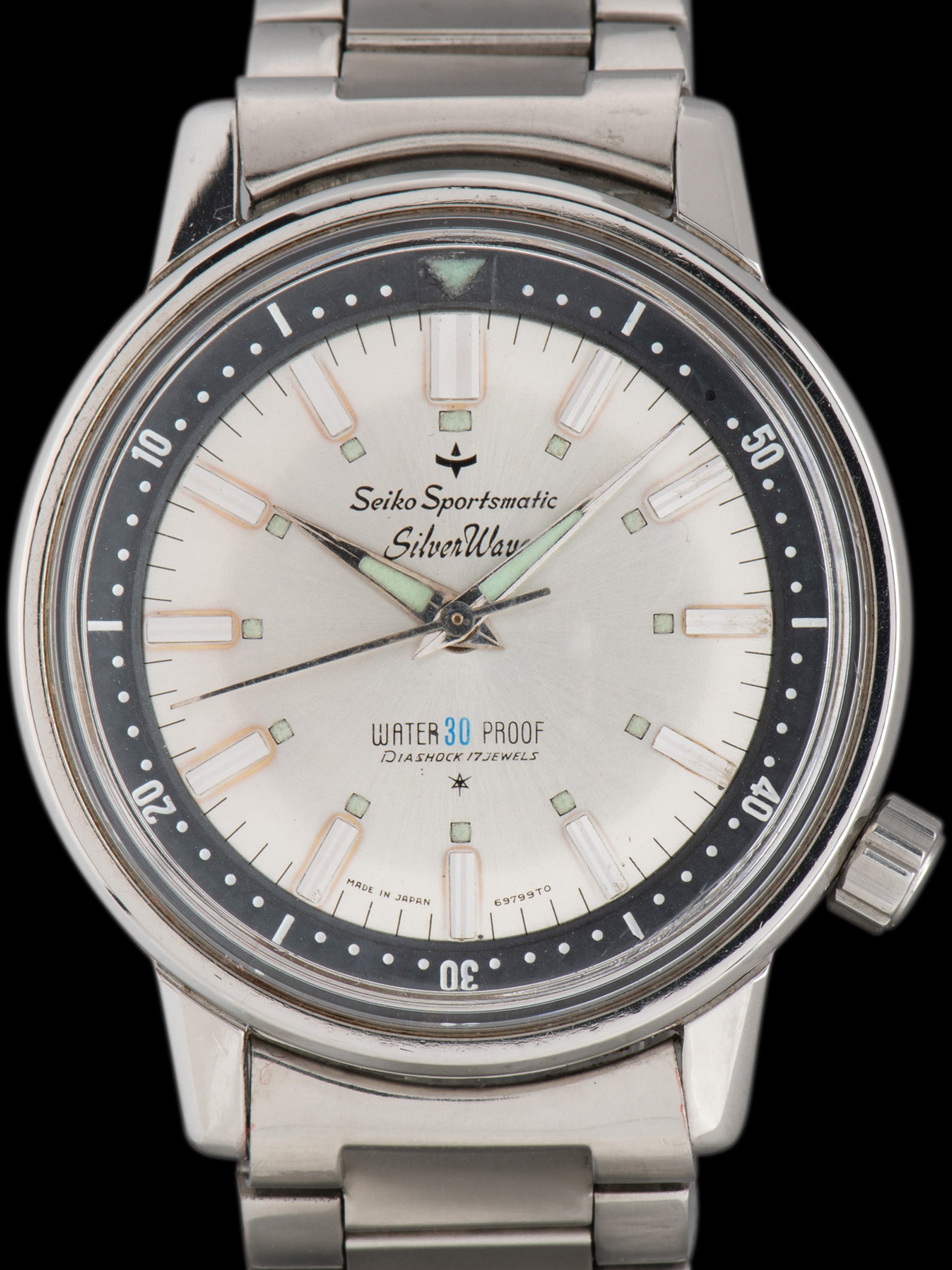 1964 Seiko Sportsmatic Silver Wave (Ref. 69799) W/ Box & Papers