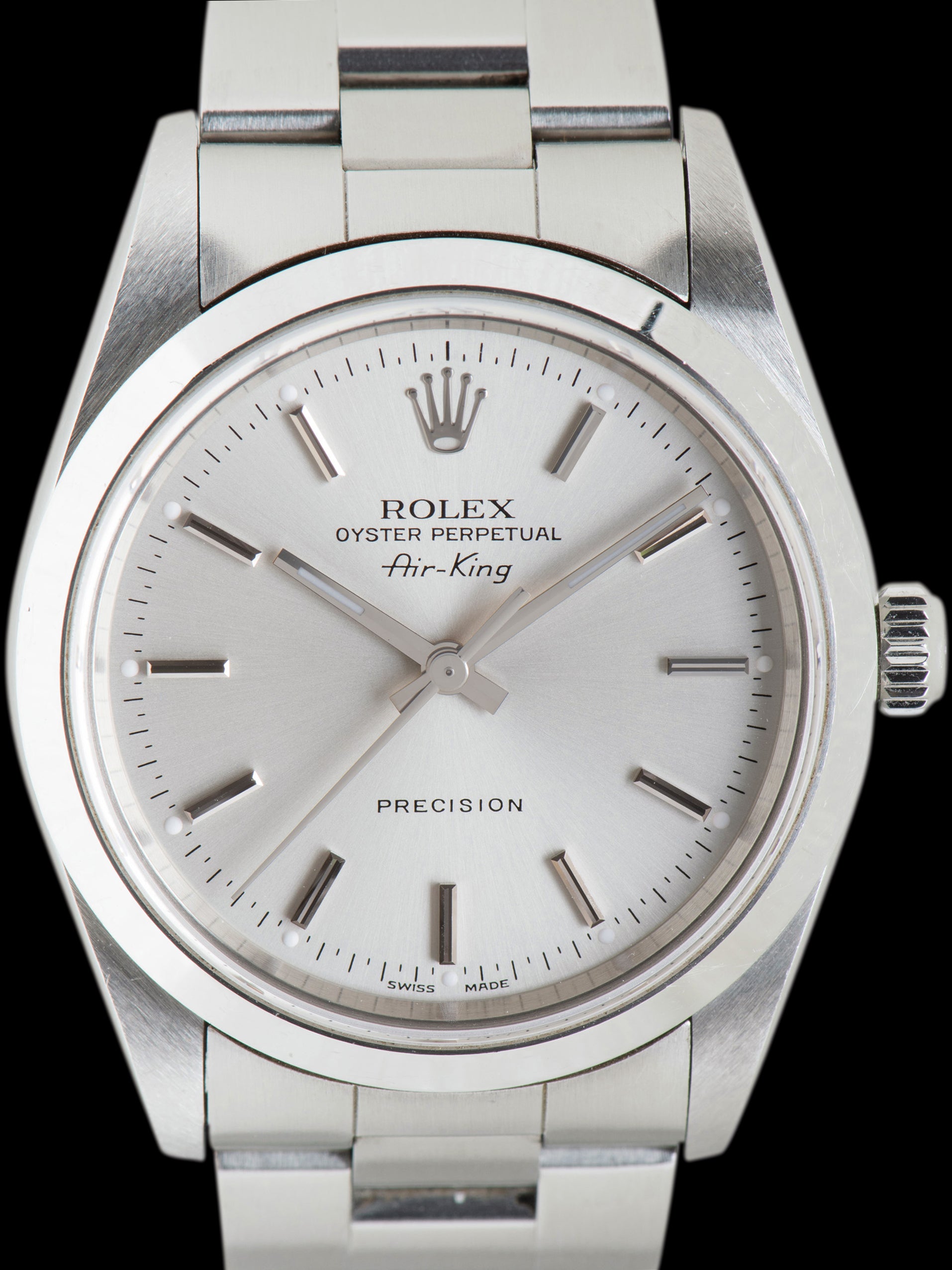 *Unpolished* 2003 Rolex Air-King (Ref. 14000M) Silver Dial W/ Papers
