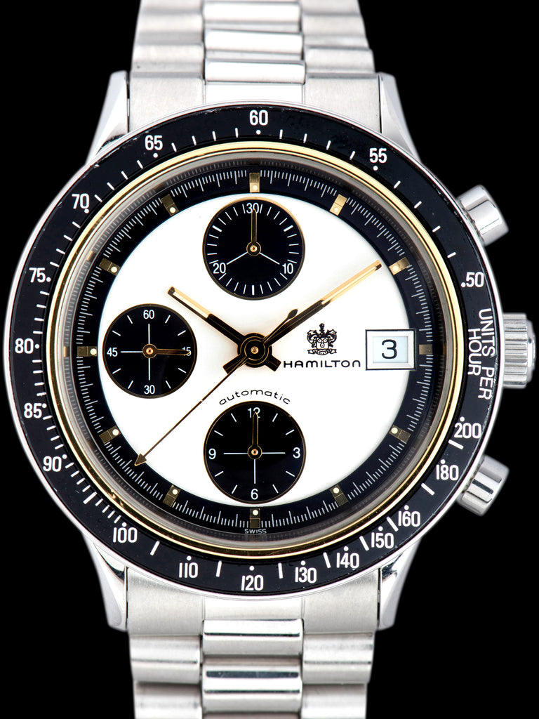 1990s Hamilton Chronomatic II (Ref. 9988) White Dial