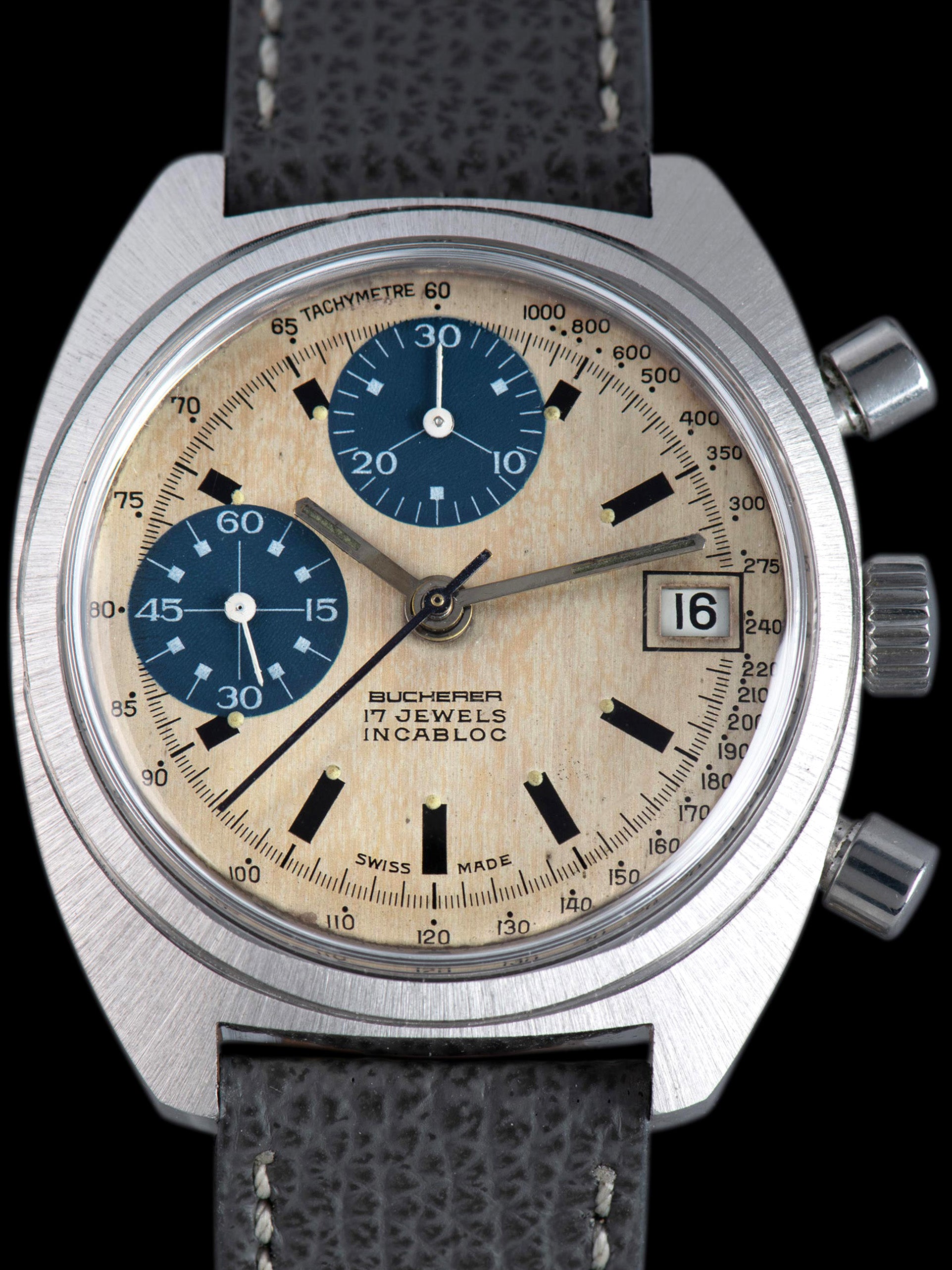 1970s Bucherer Chronograph (Ref. 651) "Paul Newman" Valjoux Cal. 7765