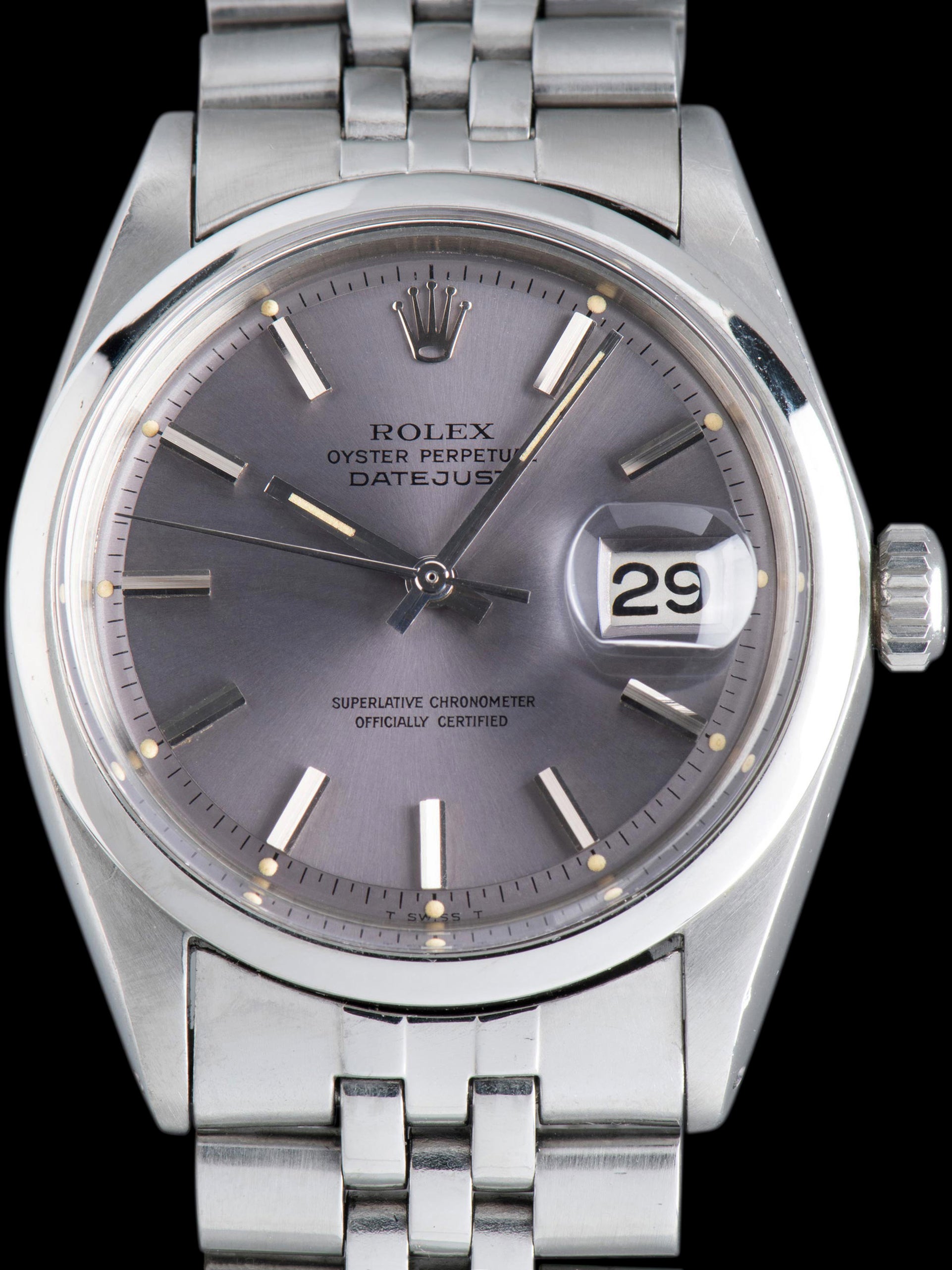 1970 Rolex Datejust (Ref. 1600) Lavender Dial W/ Papers & Accessories