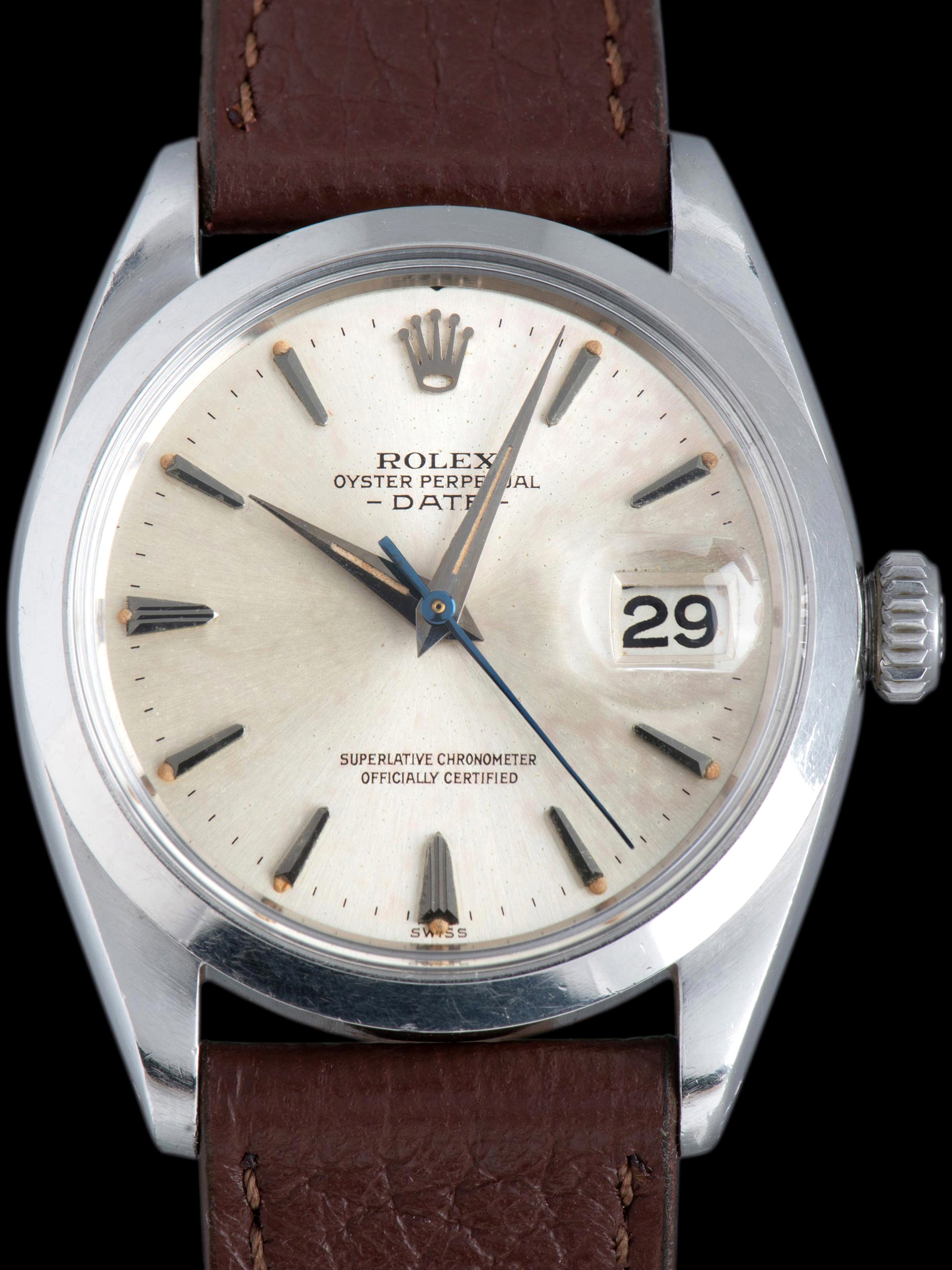 1961 Rolex Oyster Perpetual Date (Ref. 1500) "SWISS" Only Dial