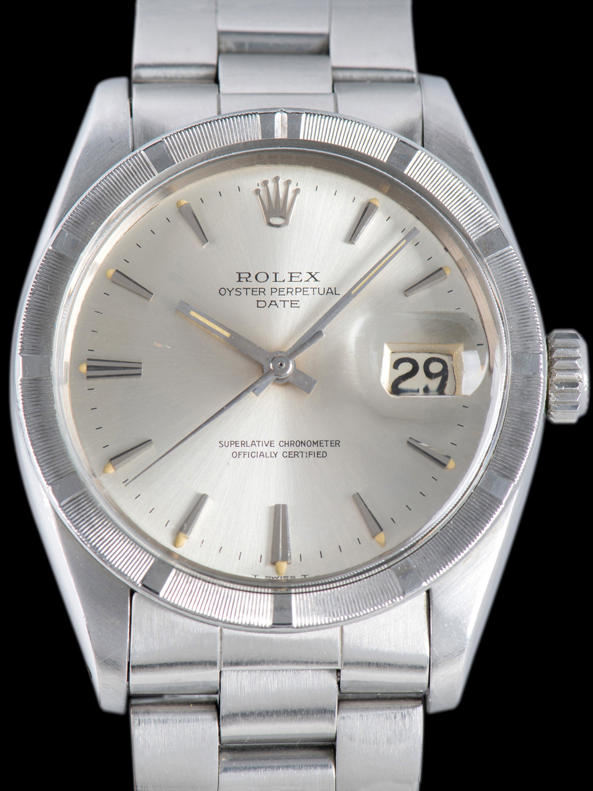 1965 Rolex Oyster Perpetual Date (Ref. 1501) Silver Dial W/ Box, Papers, & RSC Papers