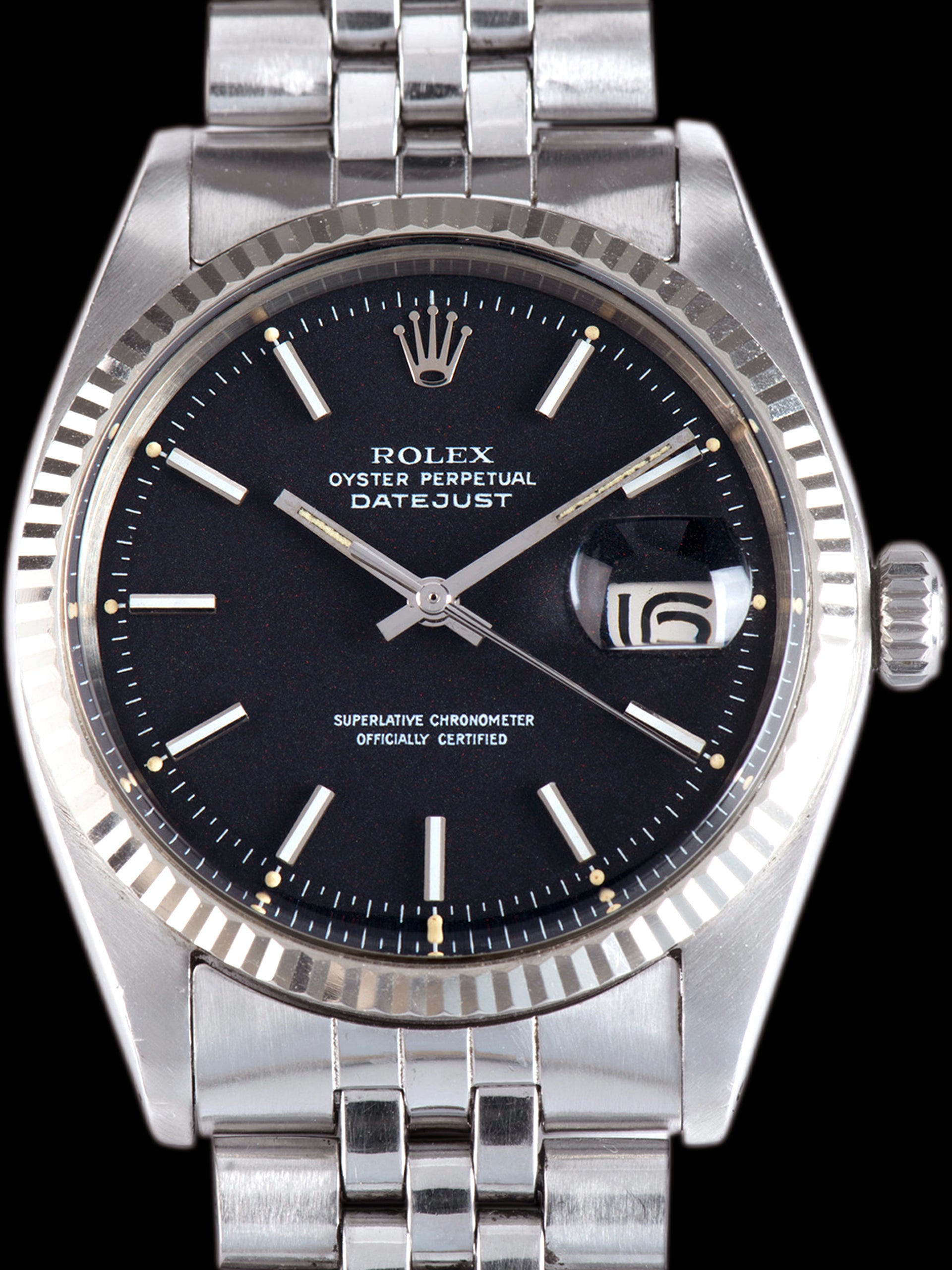 1970 Rolex Datejust (Ref. 1601) Black "Confetti" Dial