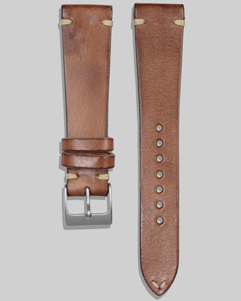 Vintage Style Watch Strap (Cognac)