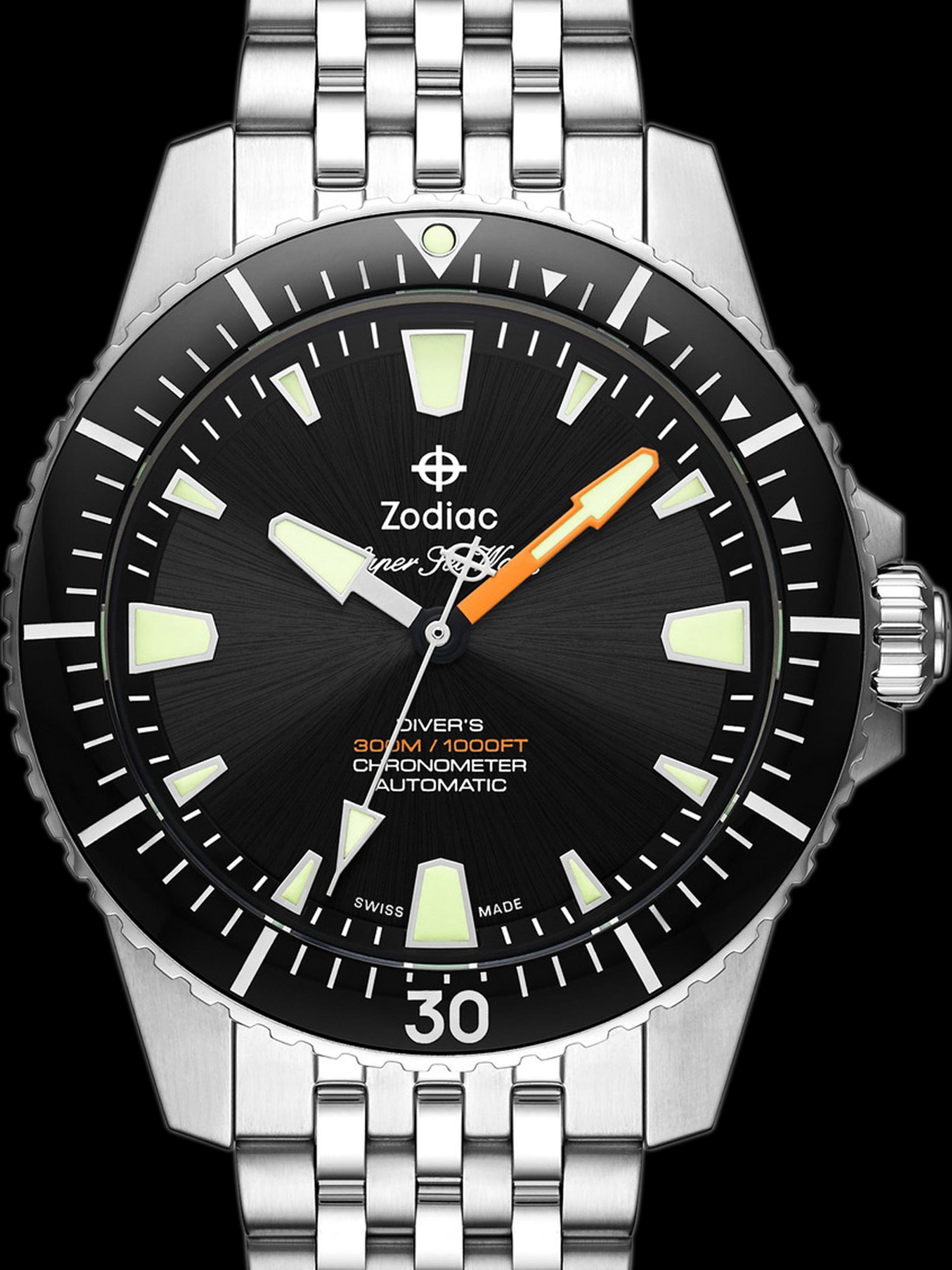 Super Sea Wolf Pro-Diver (Ref. ZO3552) Black