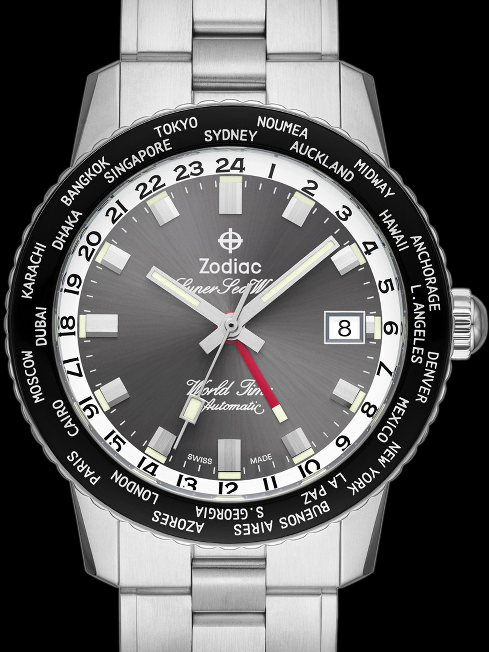Limited Edition Super Sea Wolf GMT World Time (Ref. ZO9409) Black