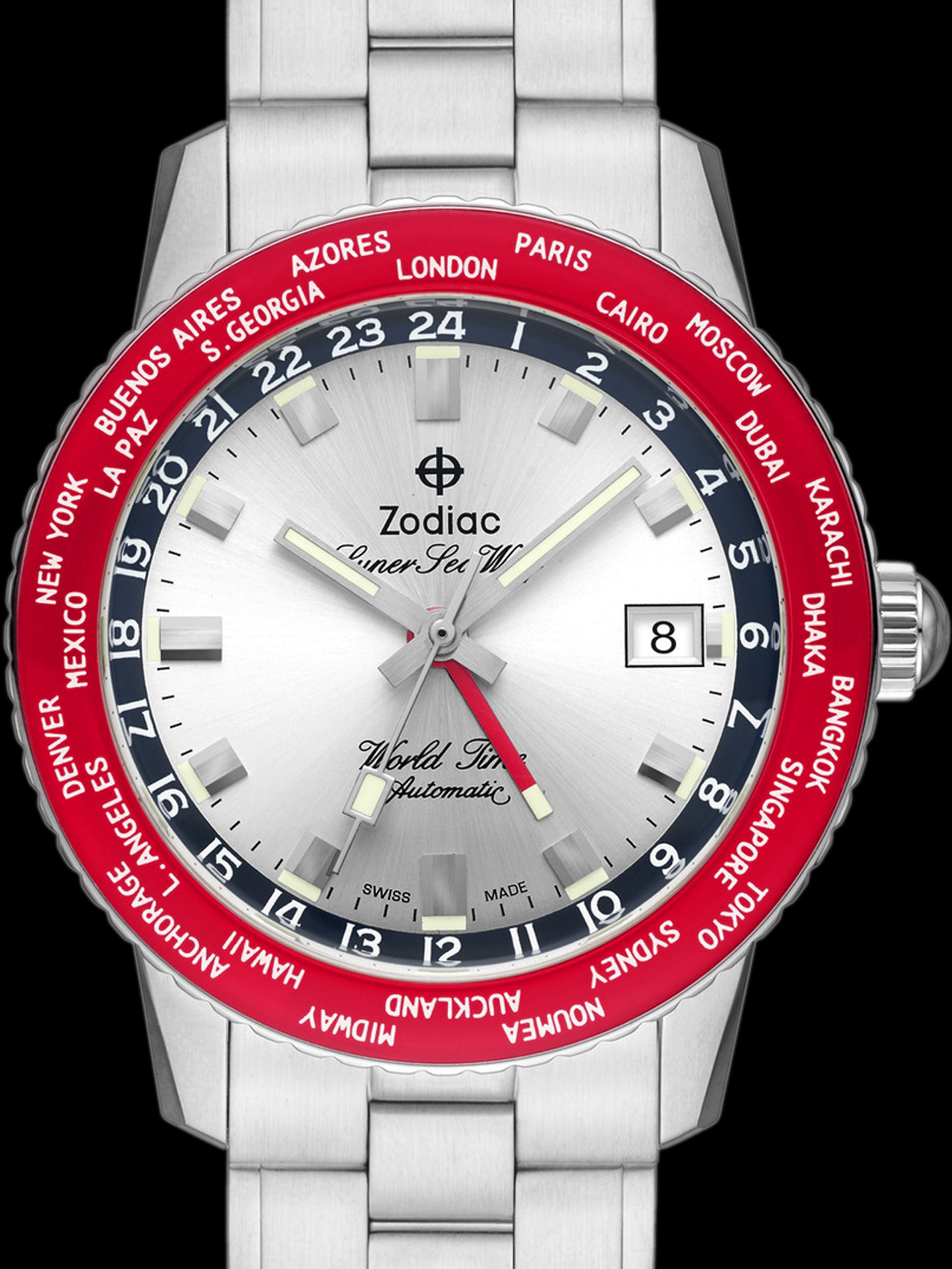 Limited Edition Super Sea Wolf GMT World Time (Ref. ZO9410) Red