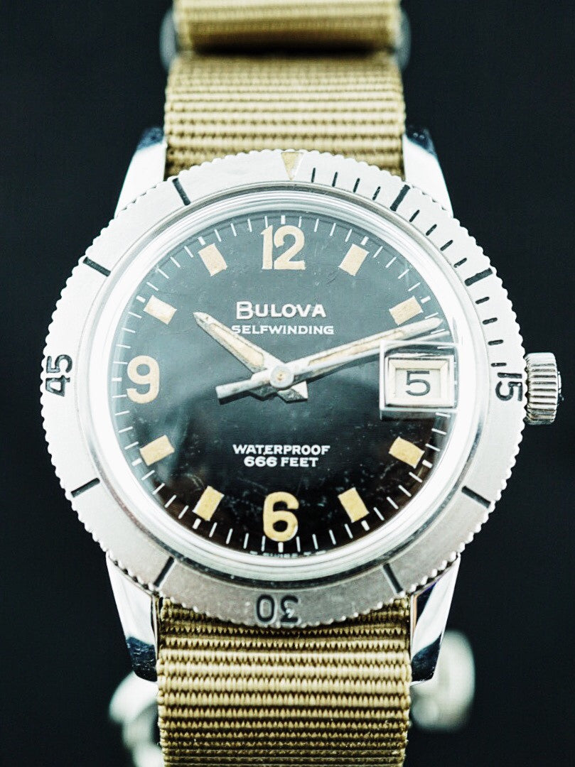 1964 Bulova Snorkel Selfwinding Divers Watch 666 Feet