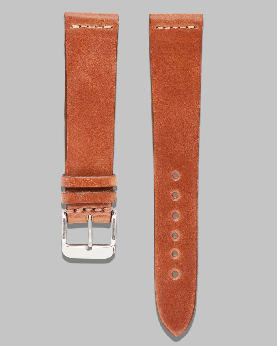 Natural Horween Shell Cordovan Watch Strap 